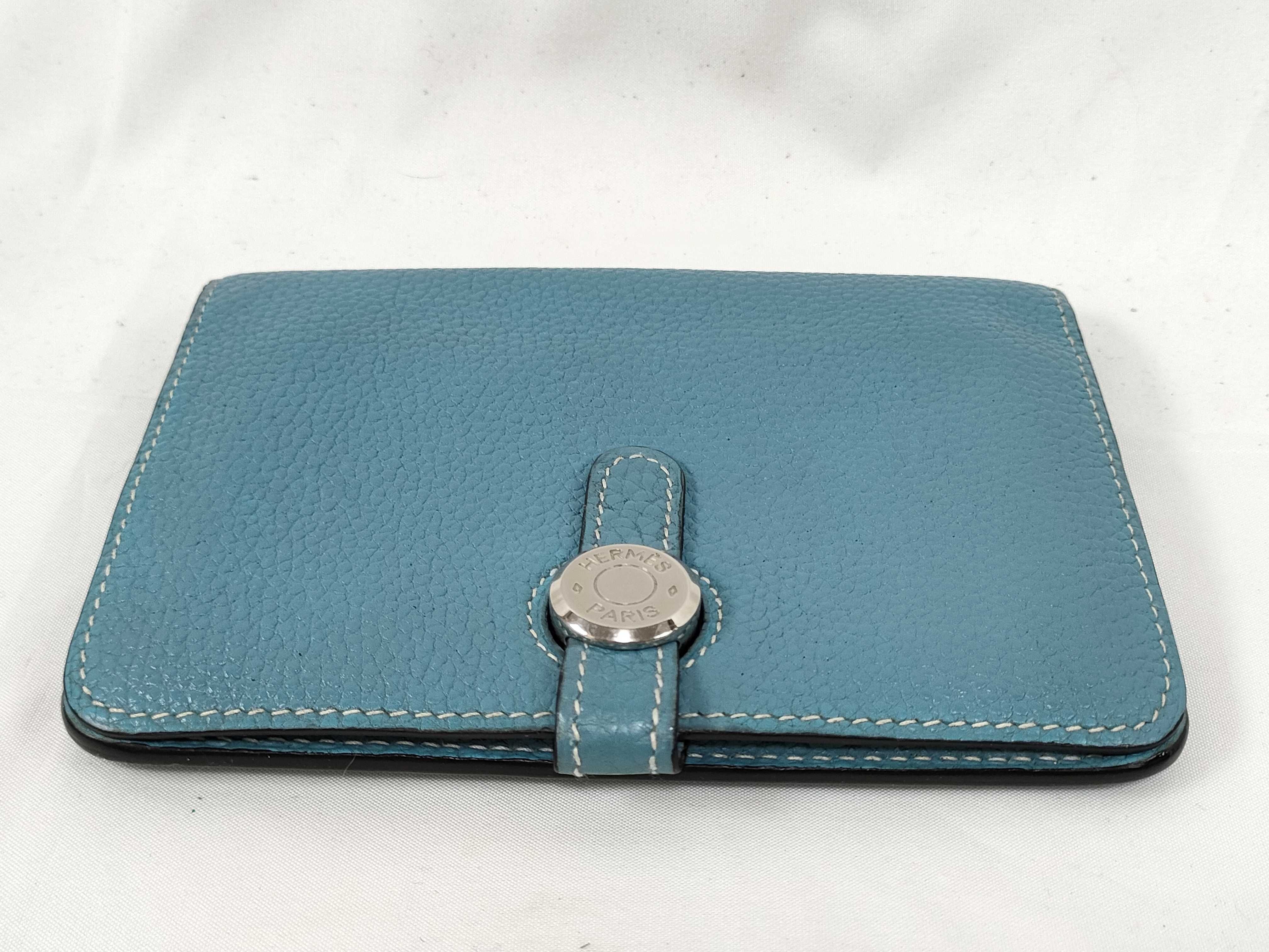 Dogon Compact Wallet, Blue, Stamped J — view 7