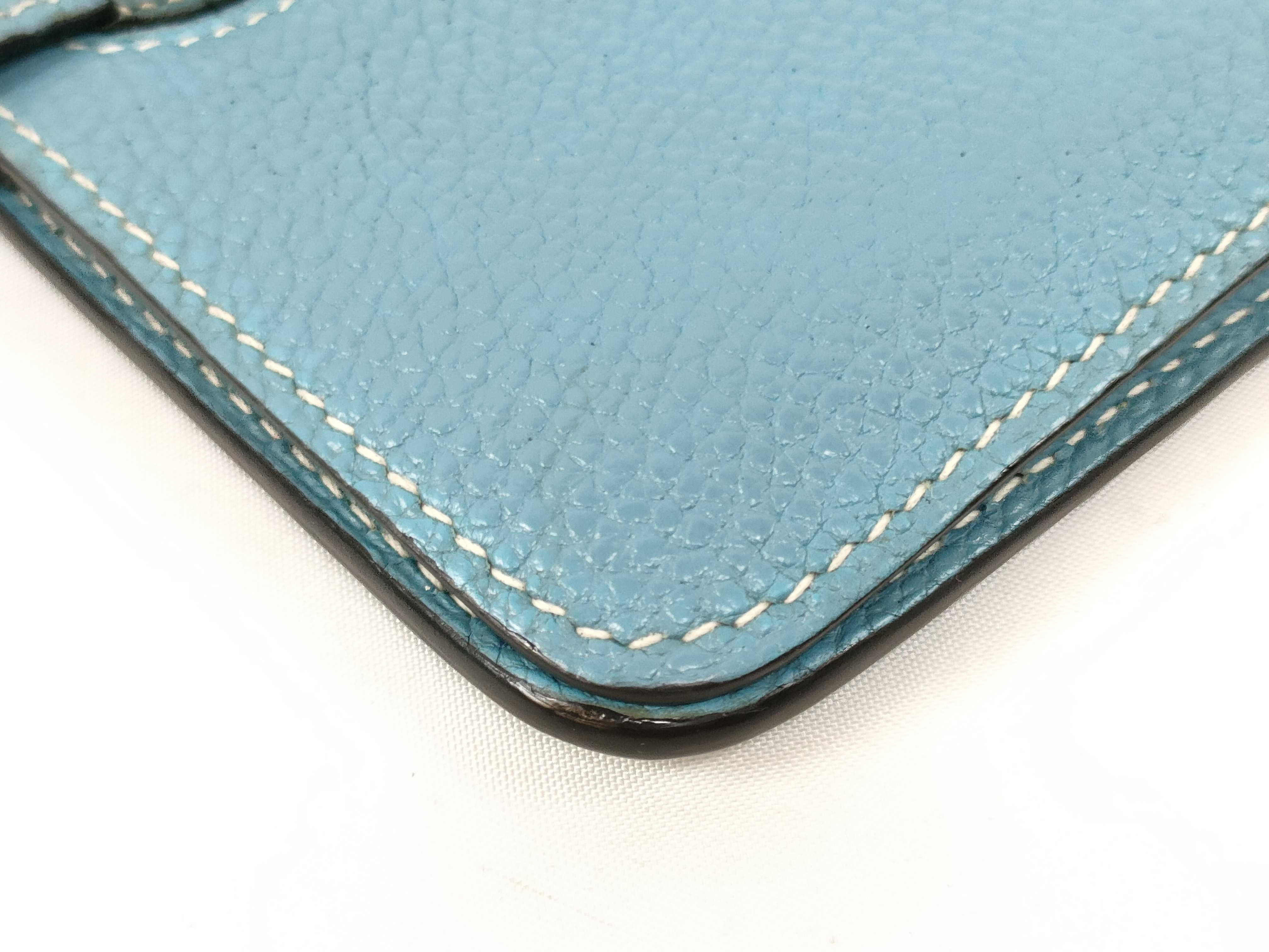 Dogon Compact Wallet, Blue, Stamped J — view 9