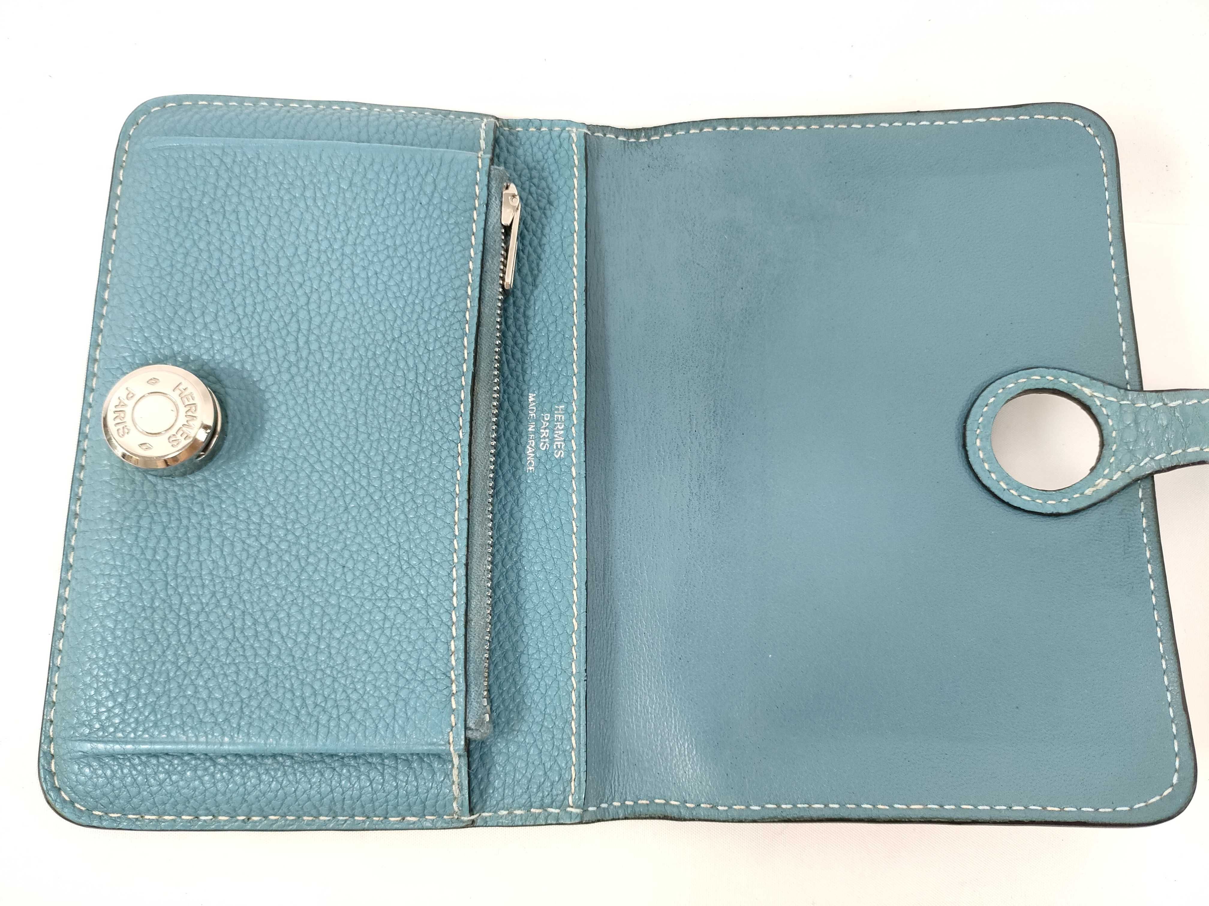Dogon Compact Wallet, Blue, Stamped J — view 10