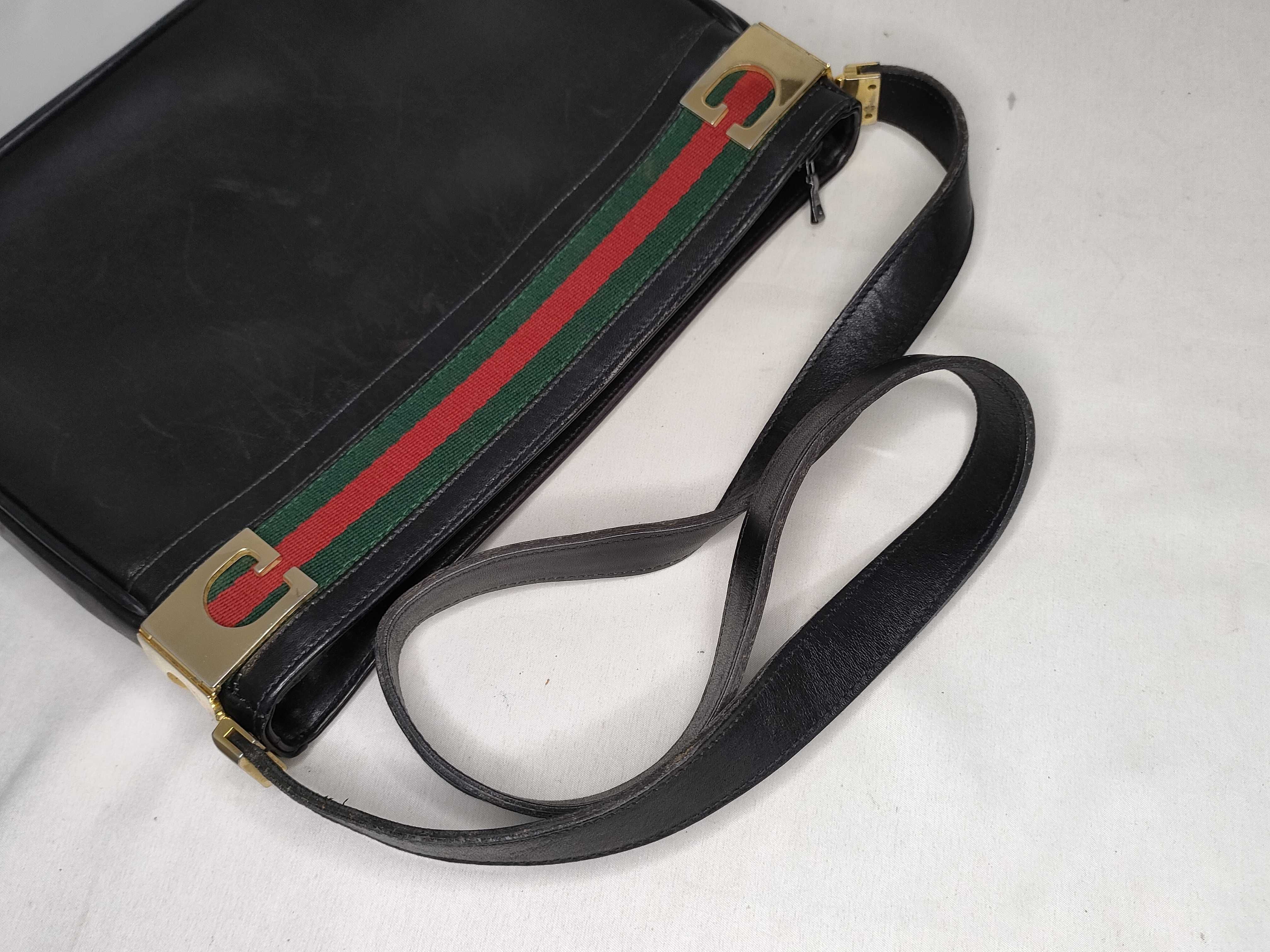 Shoulder Bag, Sherry Line, Leather, Black Shoulder Bag — view 3