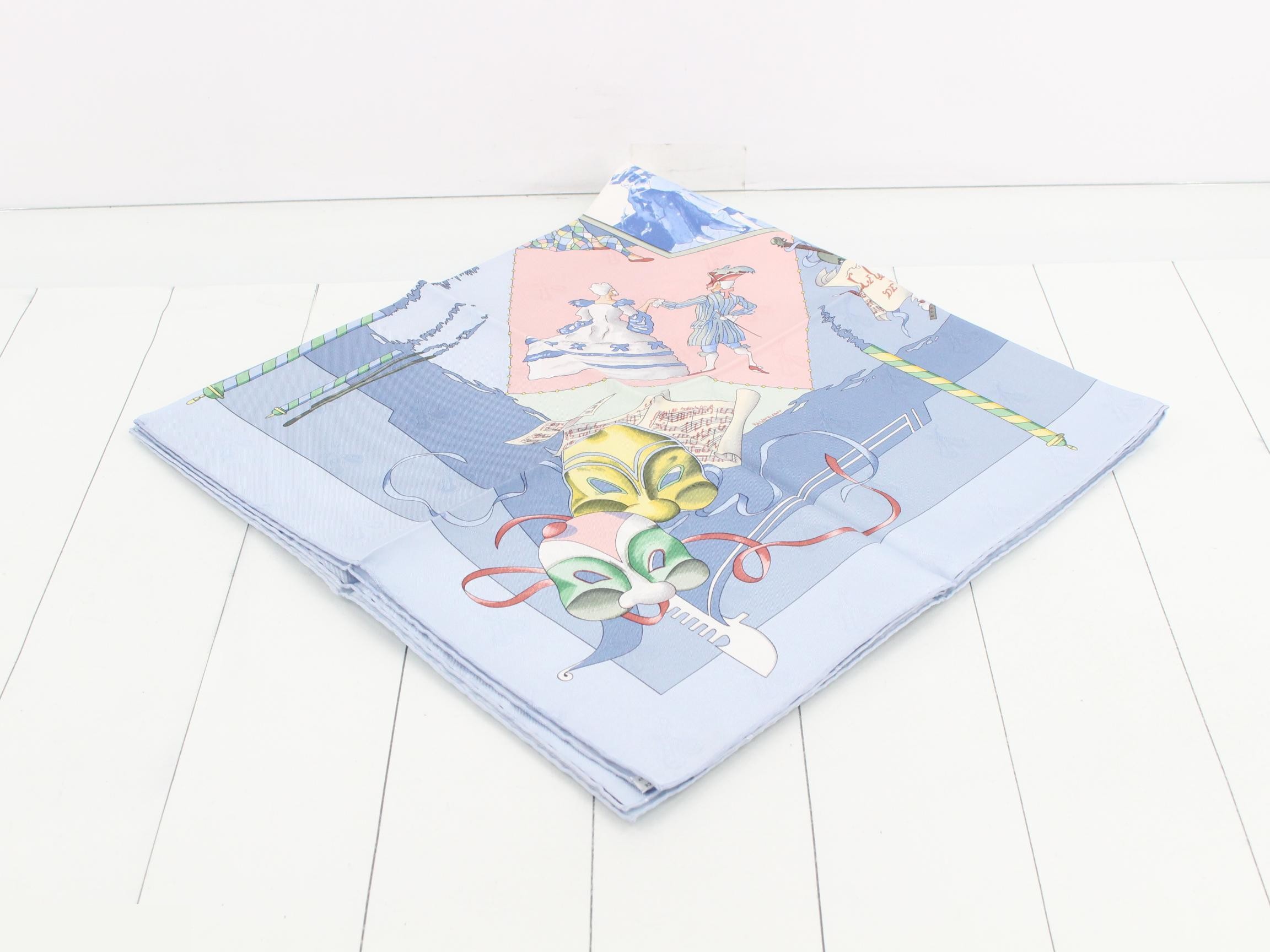 Hermès Carre 90 Silk Scarf - Carnival Masquerade — view 2