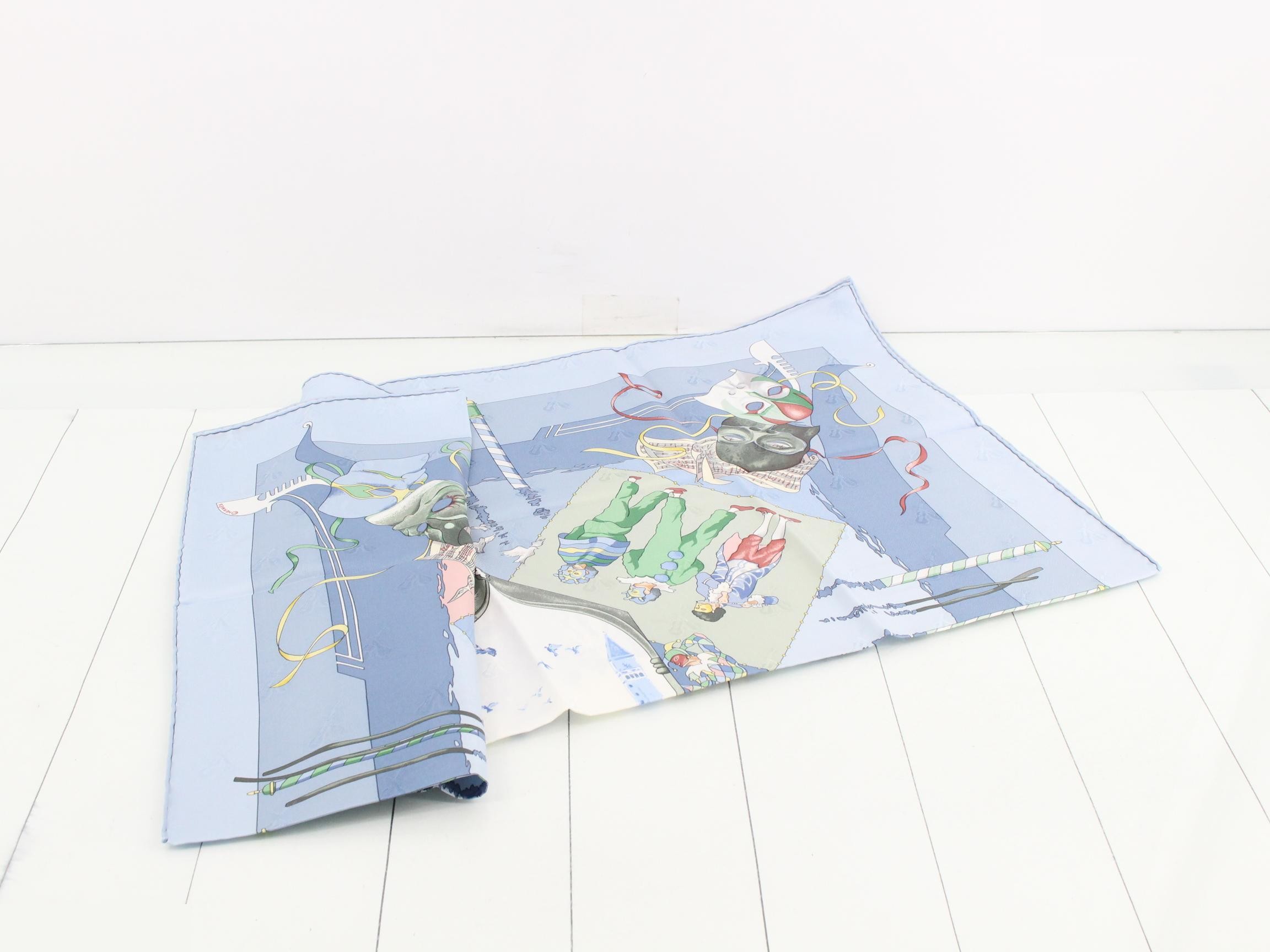 Hermès Carre 90 Silk Scarf - Carnival Masquerade — view 3