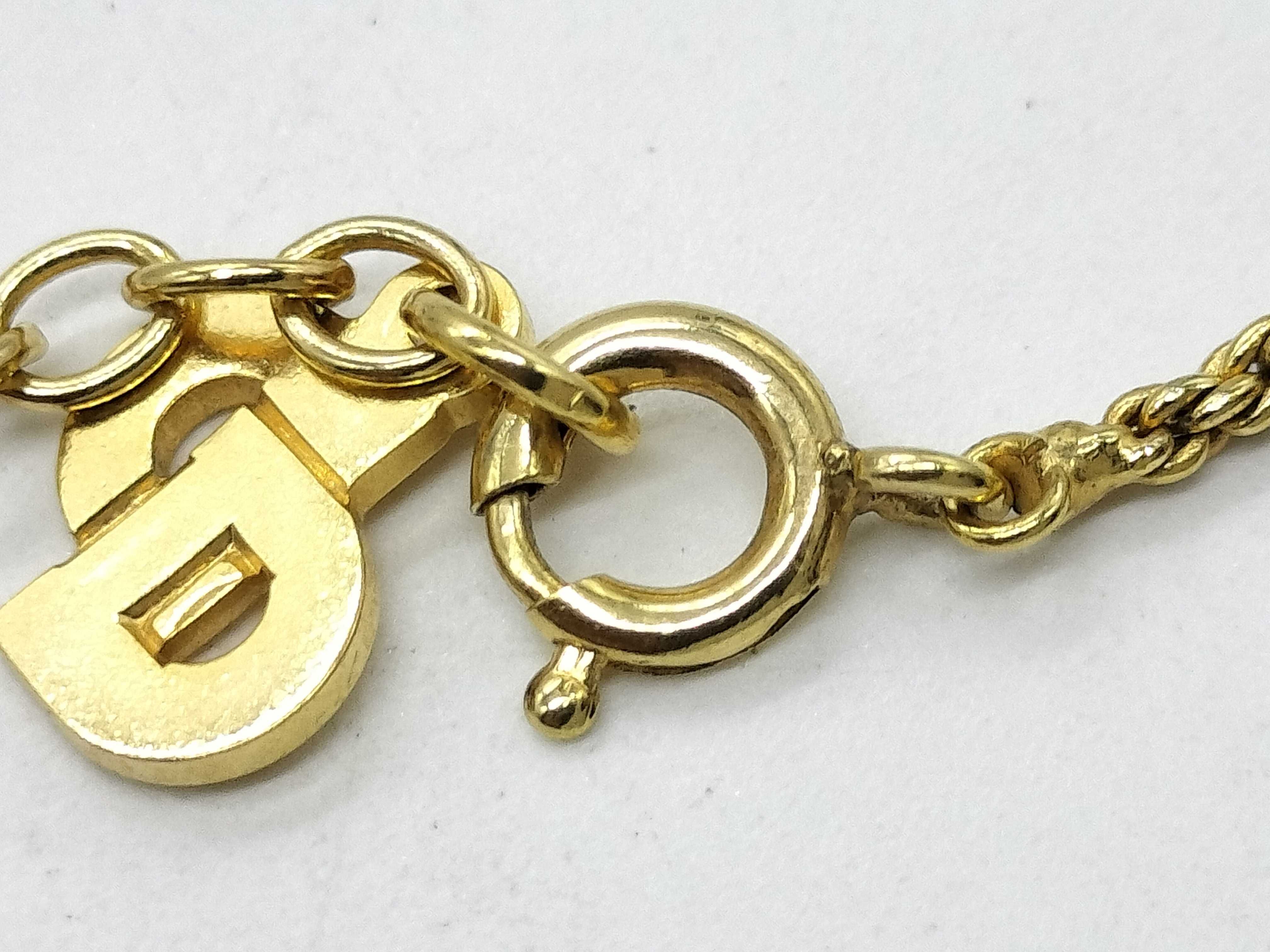 Heart Rhinestone Gold Necklace — view 5