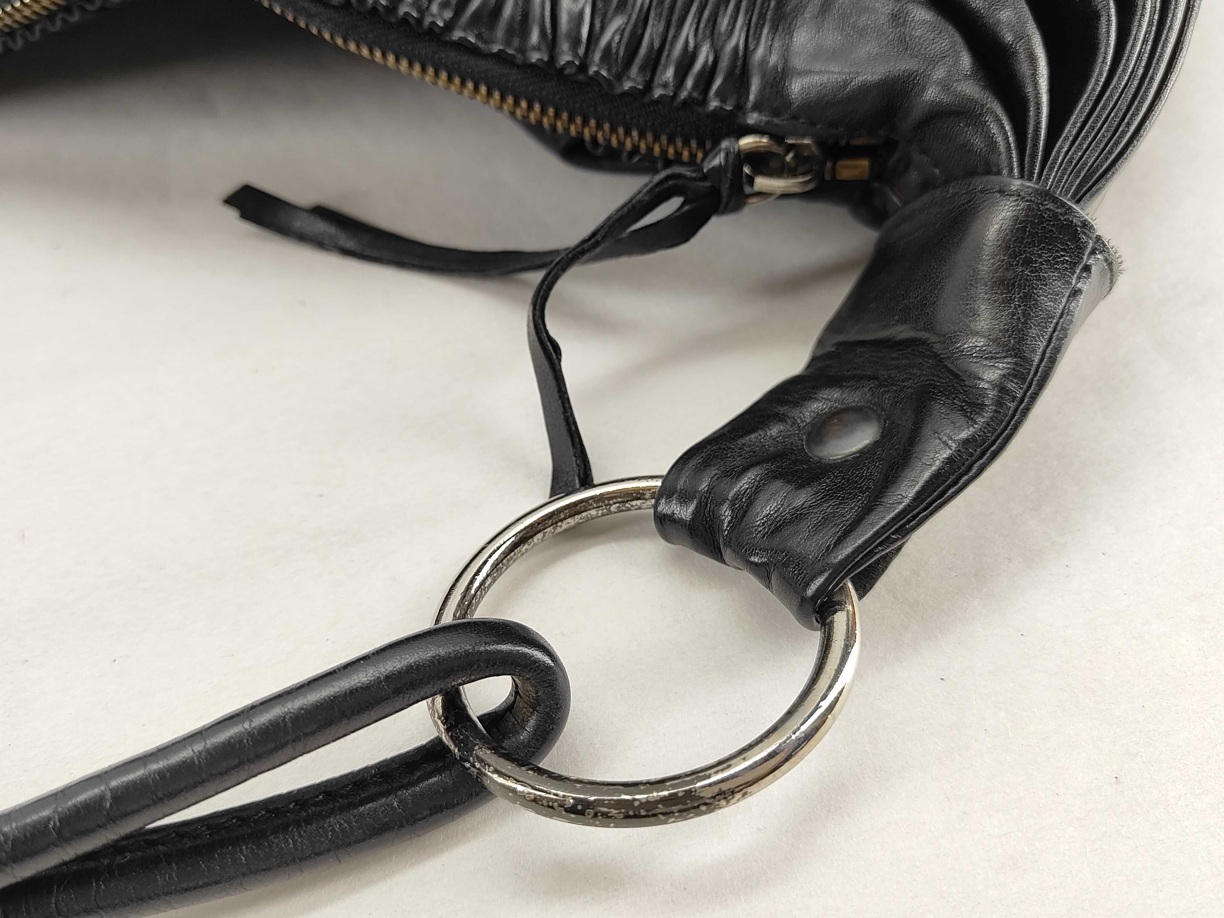 Black Leather Shoulder Bag — view 6