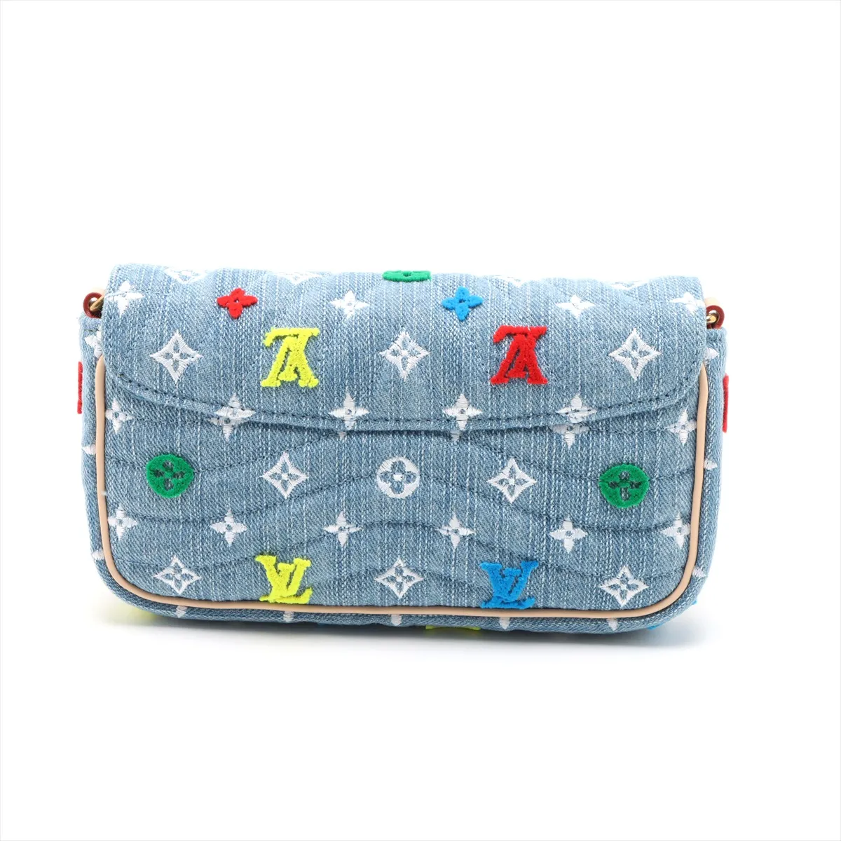 New Wave Pochette Chain M67531 Blue RFID Reactive — view 2