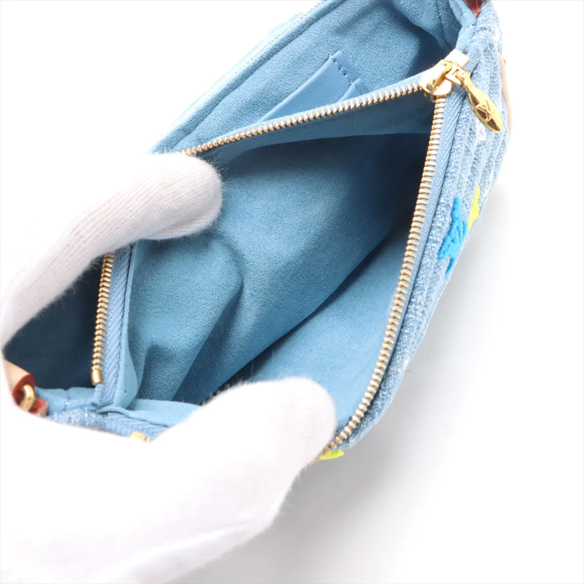 New Wave Pochette Chain M67531 Blue RFID Reactive — view 6