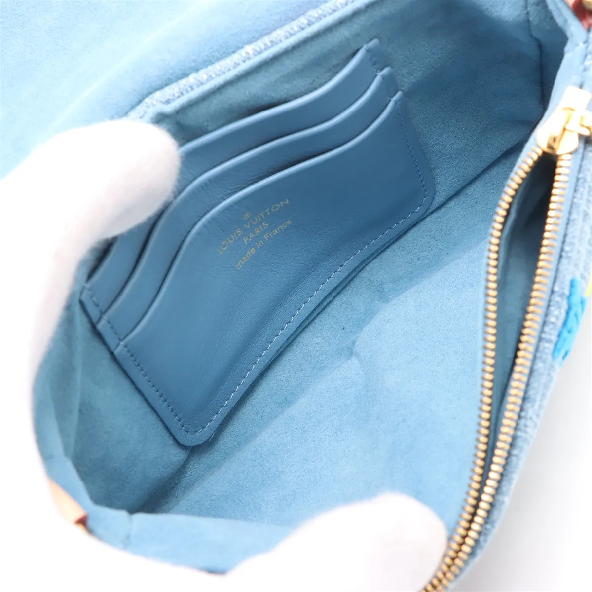 New Wave Pochette Chain M67531 Blue RFID Reactive — view 7