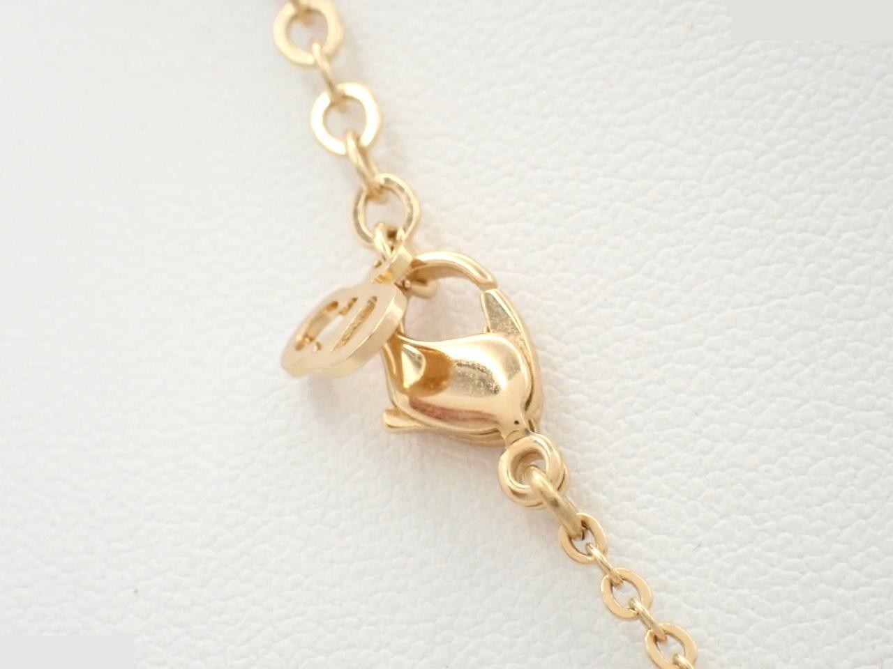 Heart logo necklace with stone, chain approximately 44cm — view 2