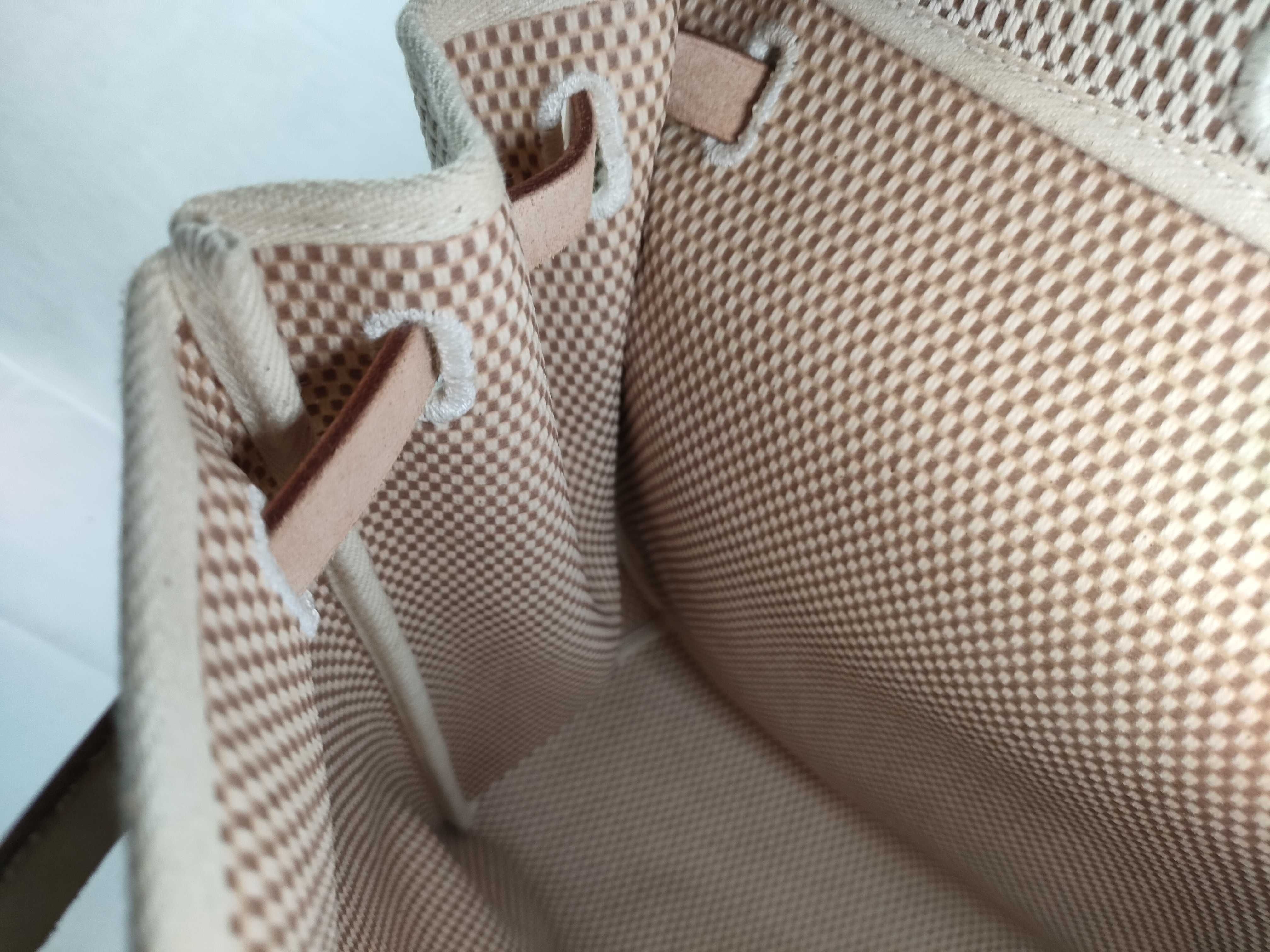 Herbag MM Toile H x Vache Hunter Beige x Brown Silver Hardware F: 2002 Shoulder Bag — view 11