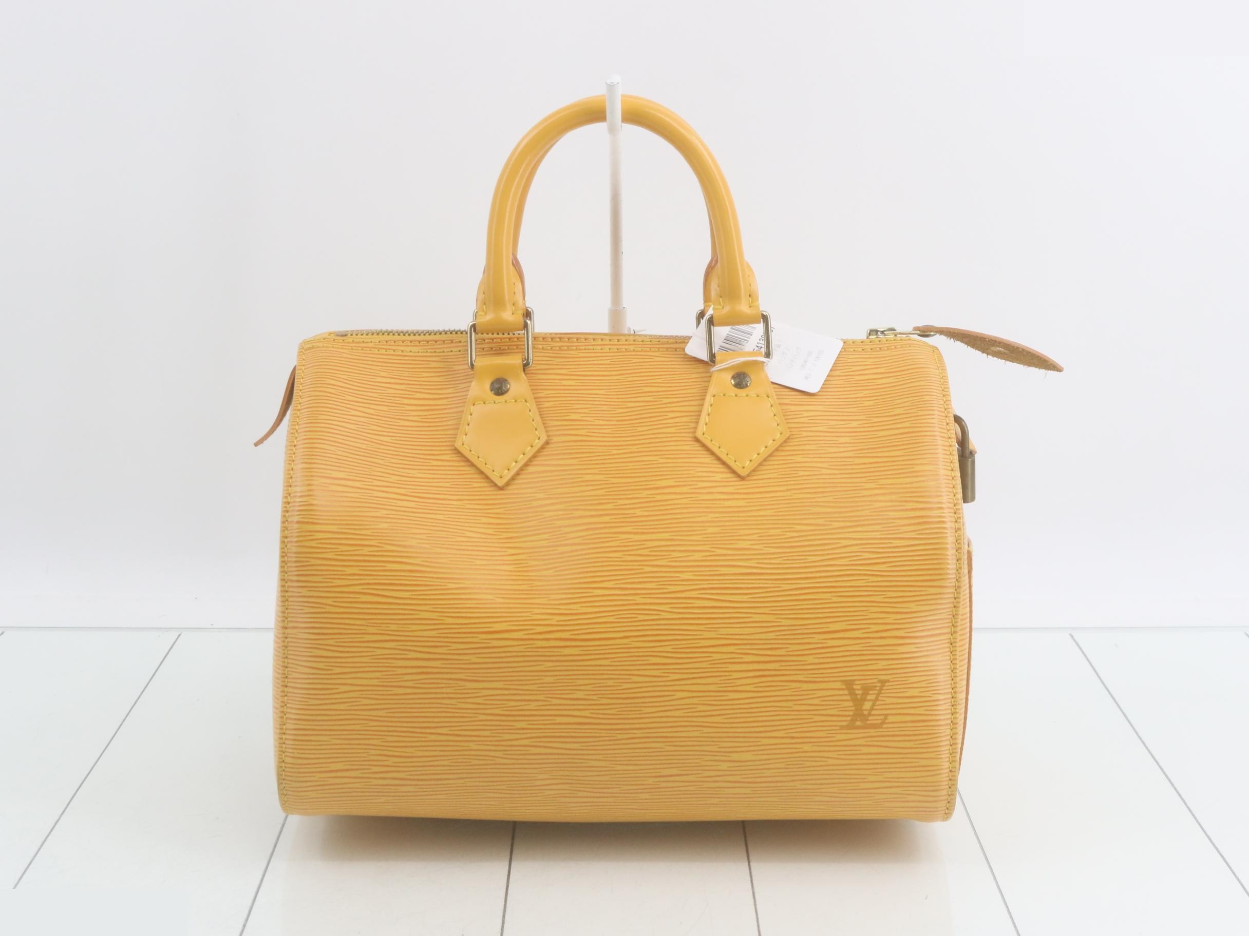 Epi Speedy 25 Tassili Yellow Handbag