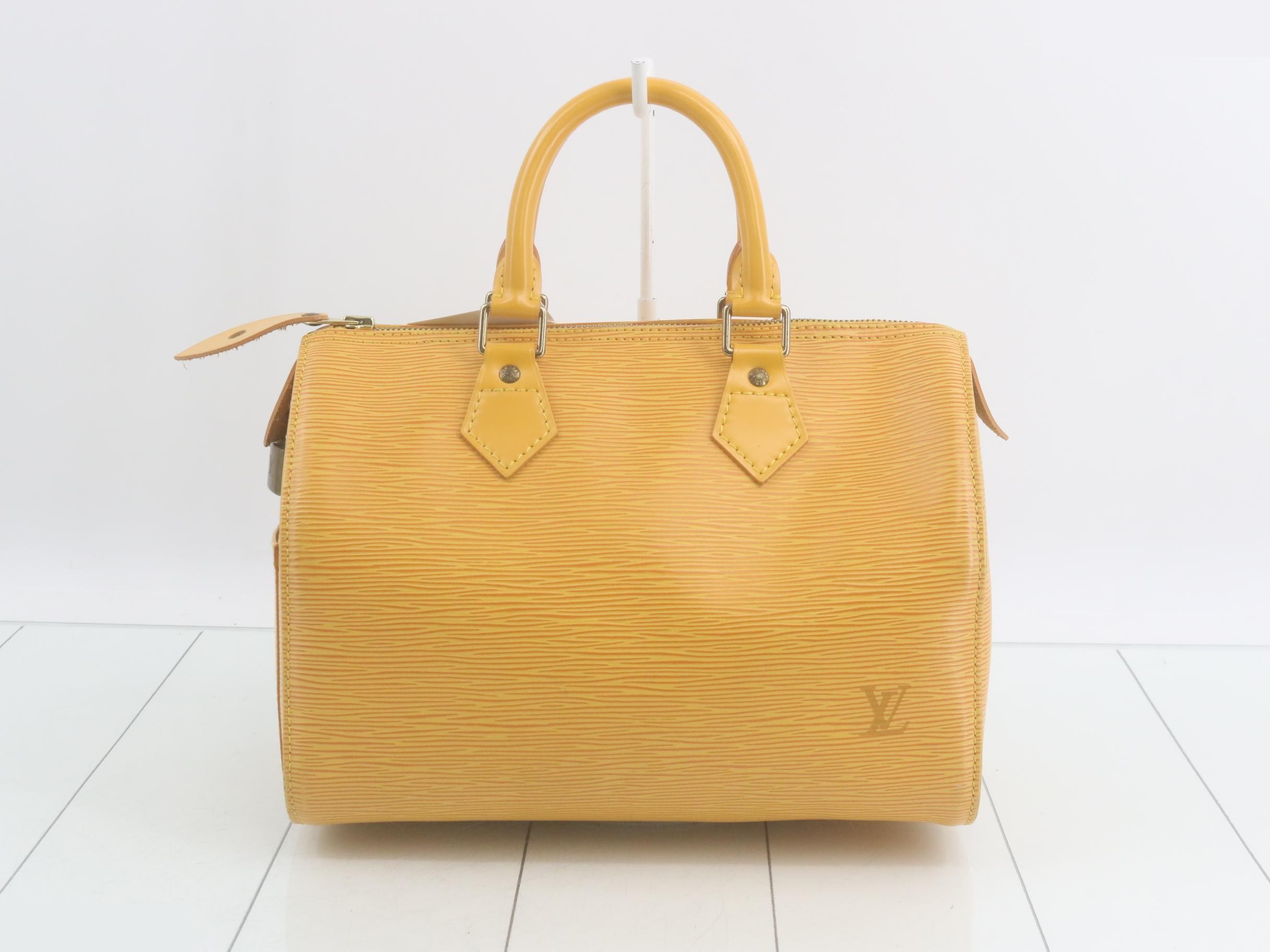 Epi Speedy 25 Tassili Yellow Handbag — view 2