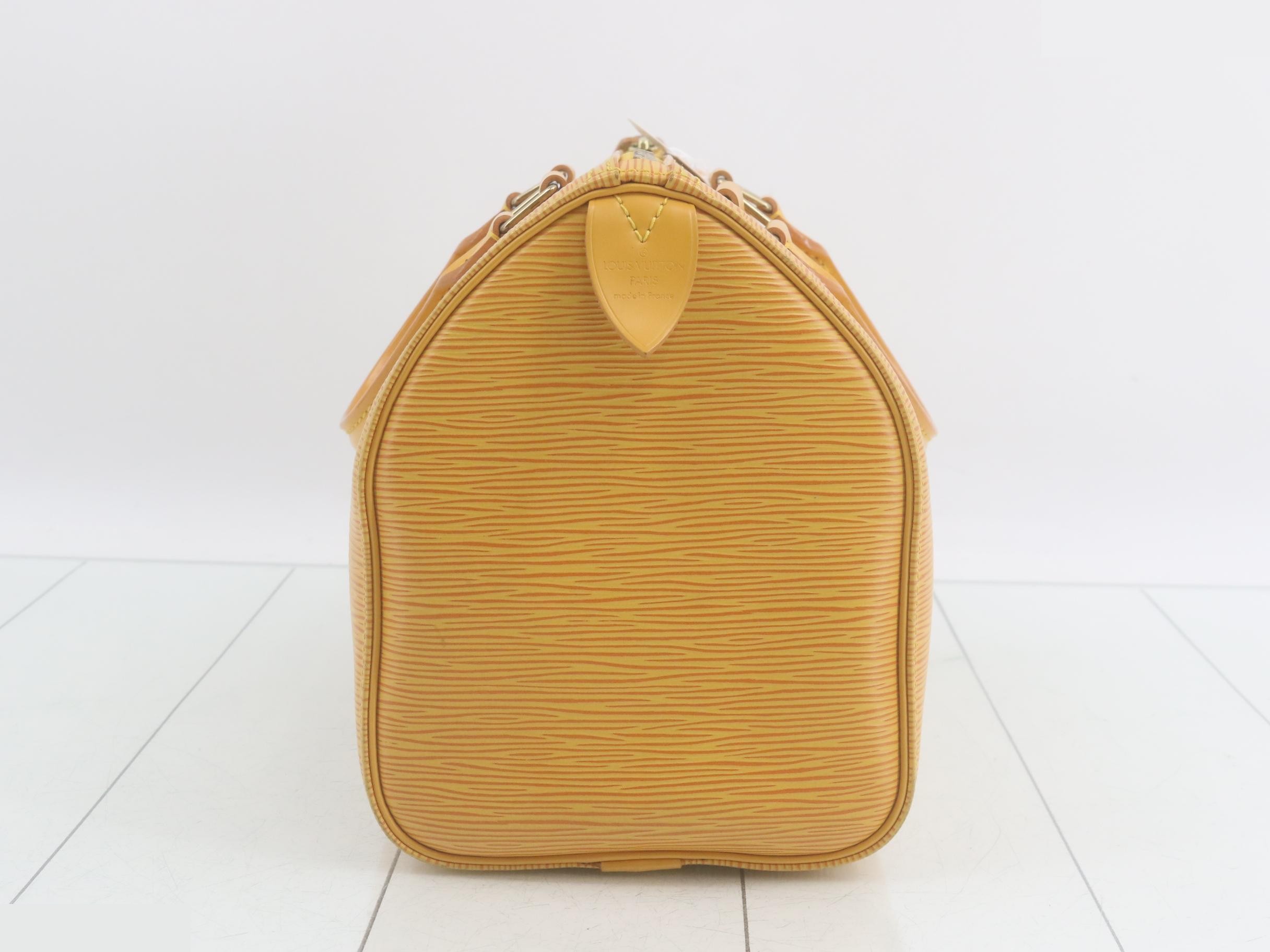 Epi Speedy 25 Tassili Yellow Handbag — view 4