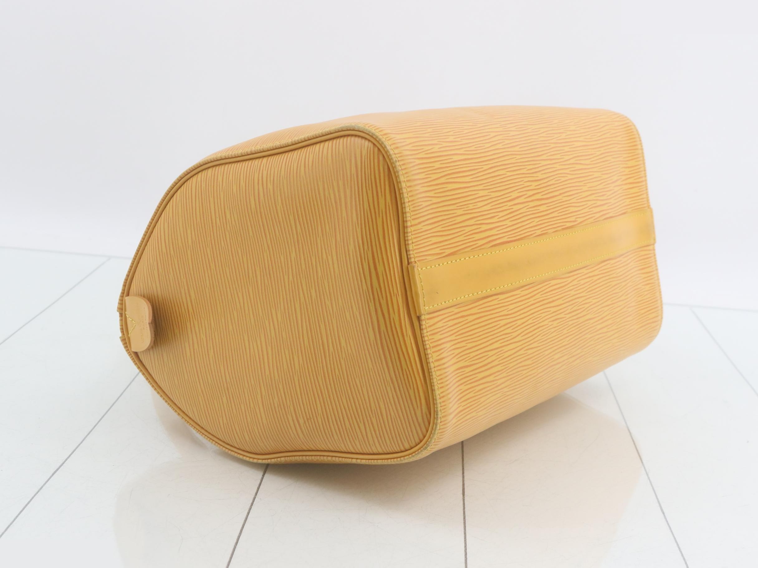 Epi Speedy 25 Tassili Yellow Handbag — view 5