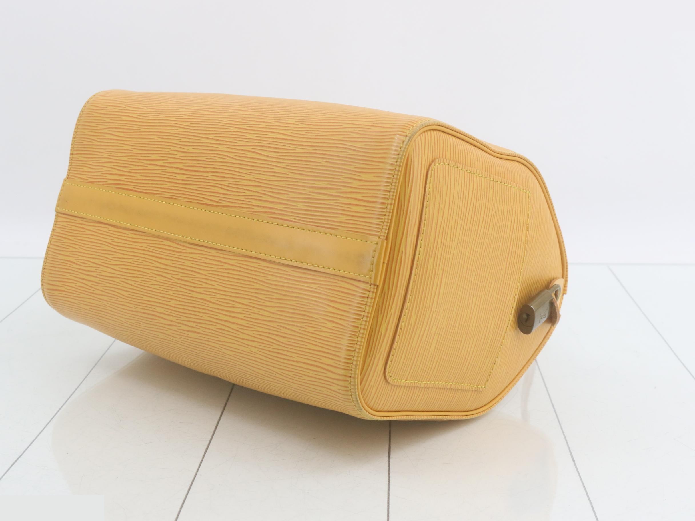 Epi Speedy 25 Tassili Yellow Handbag — view 6