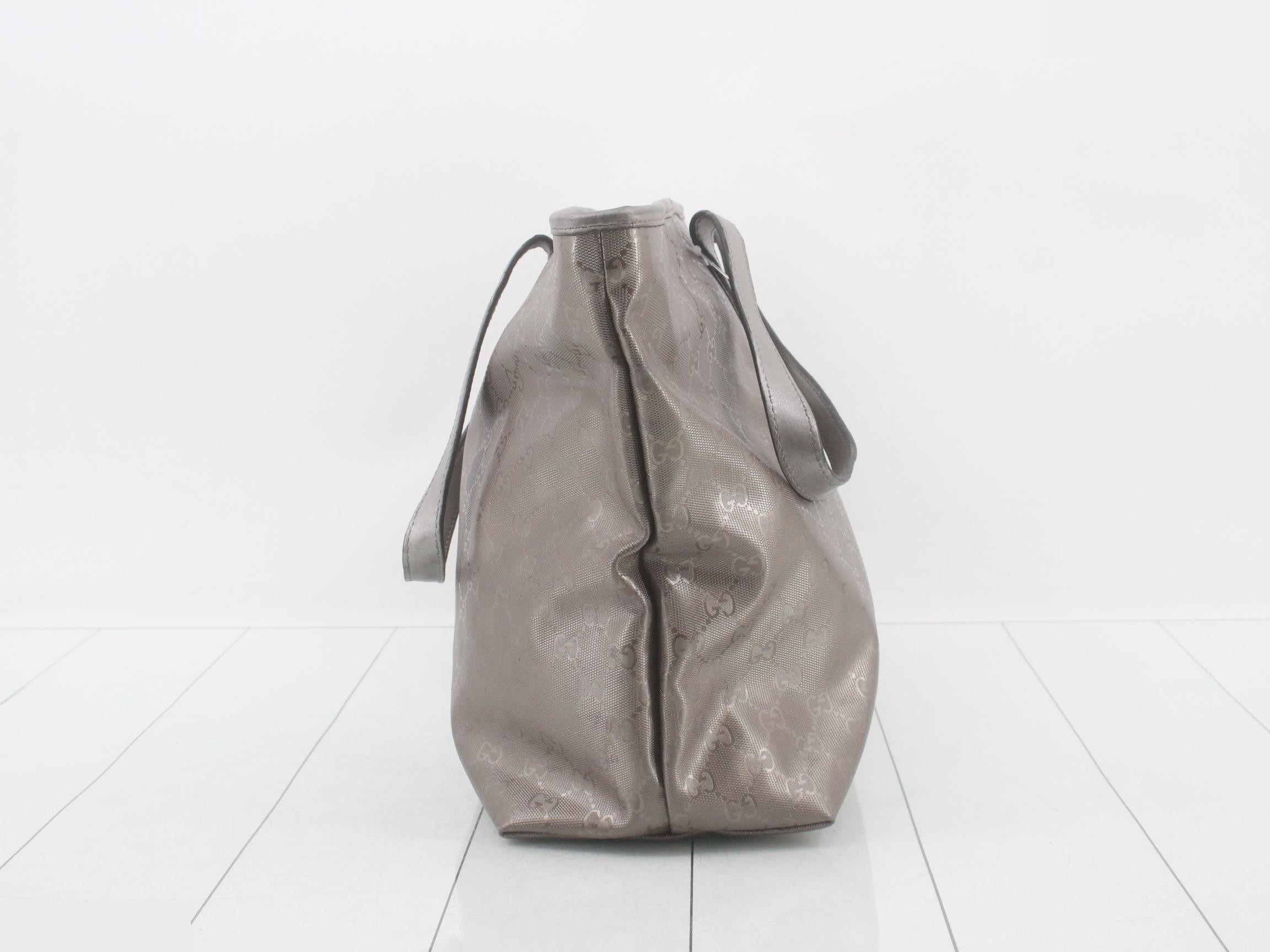 GG Crystal Silver Shoulder Tote Bag — view 3
