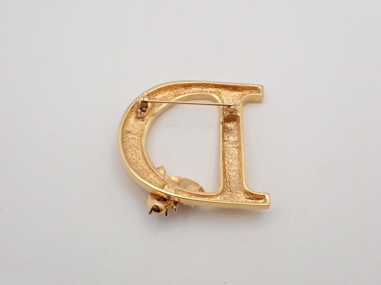 Bee Rhinestone Gold Big Brooch — view 2