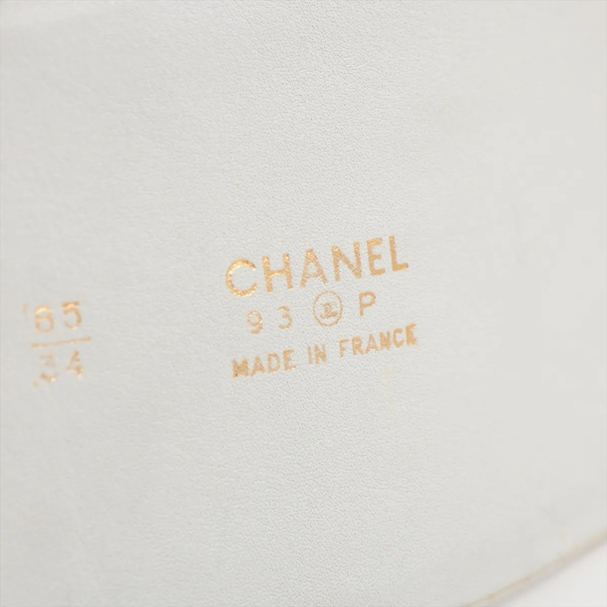 Coco Mark 93P Belt 85 Leather x GP White x Gold — view 5