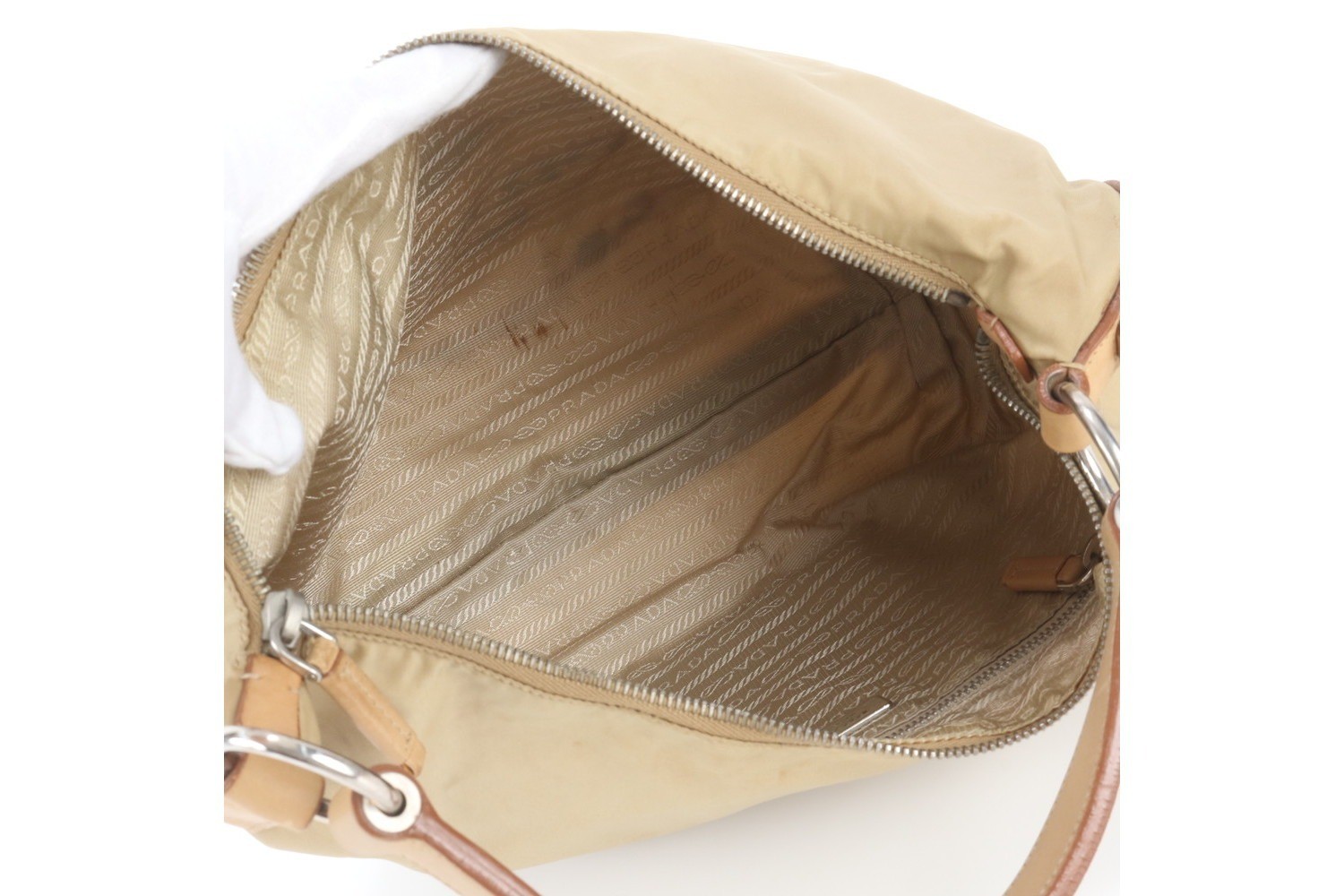 Comes with a guarantee card Tessuto Nylon BR3315 Leather Shoulder Bag — view 7