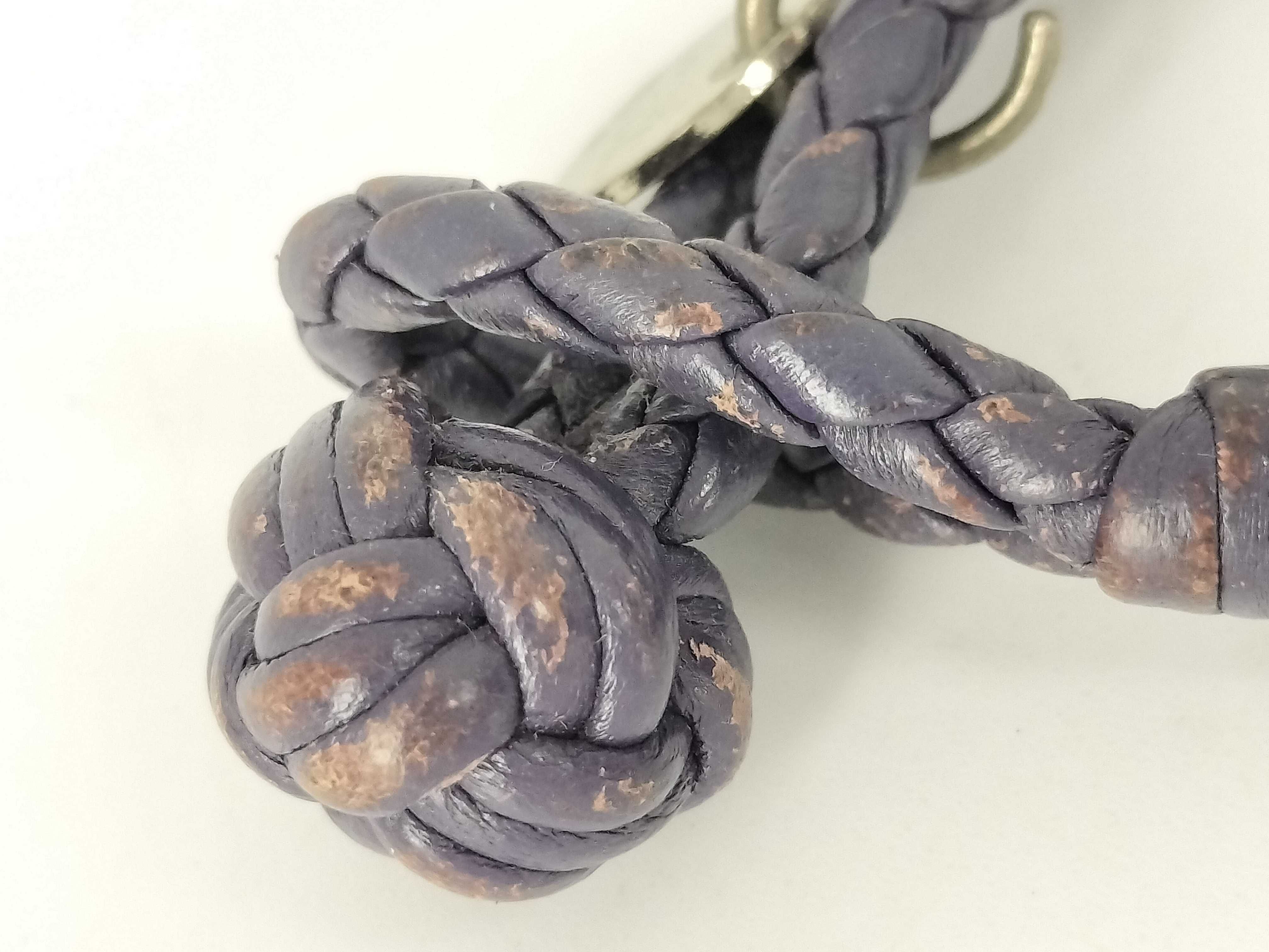 Intrecciato Bracelet, SV925, 8.8g, Navy. — view 8