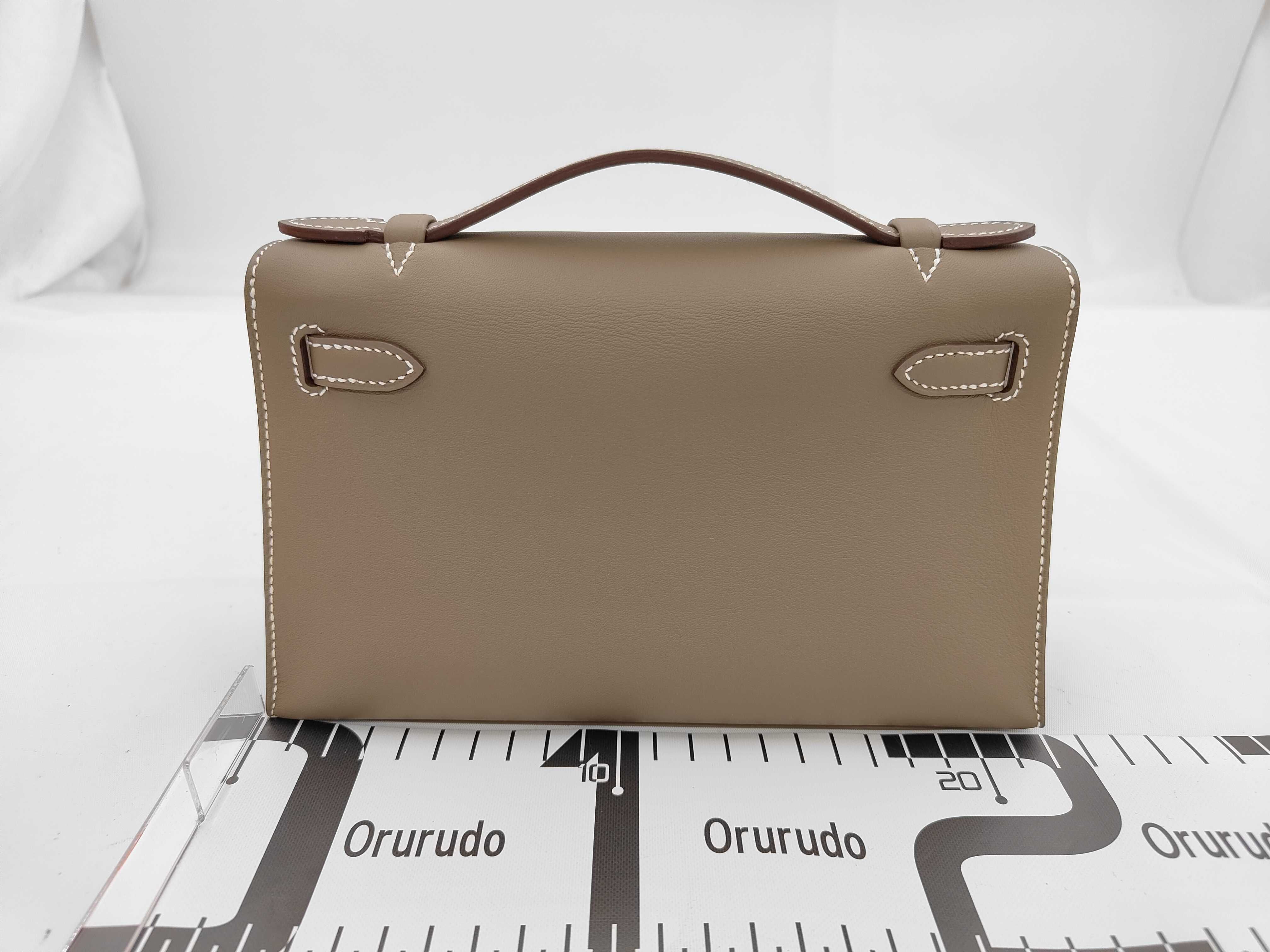 Pochette Kelly Etoupe G stamp handbag — view 2