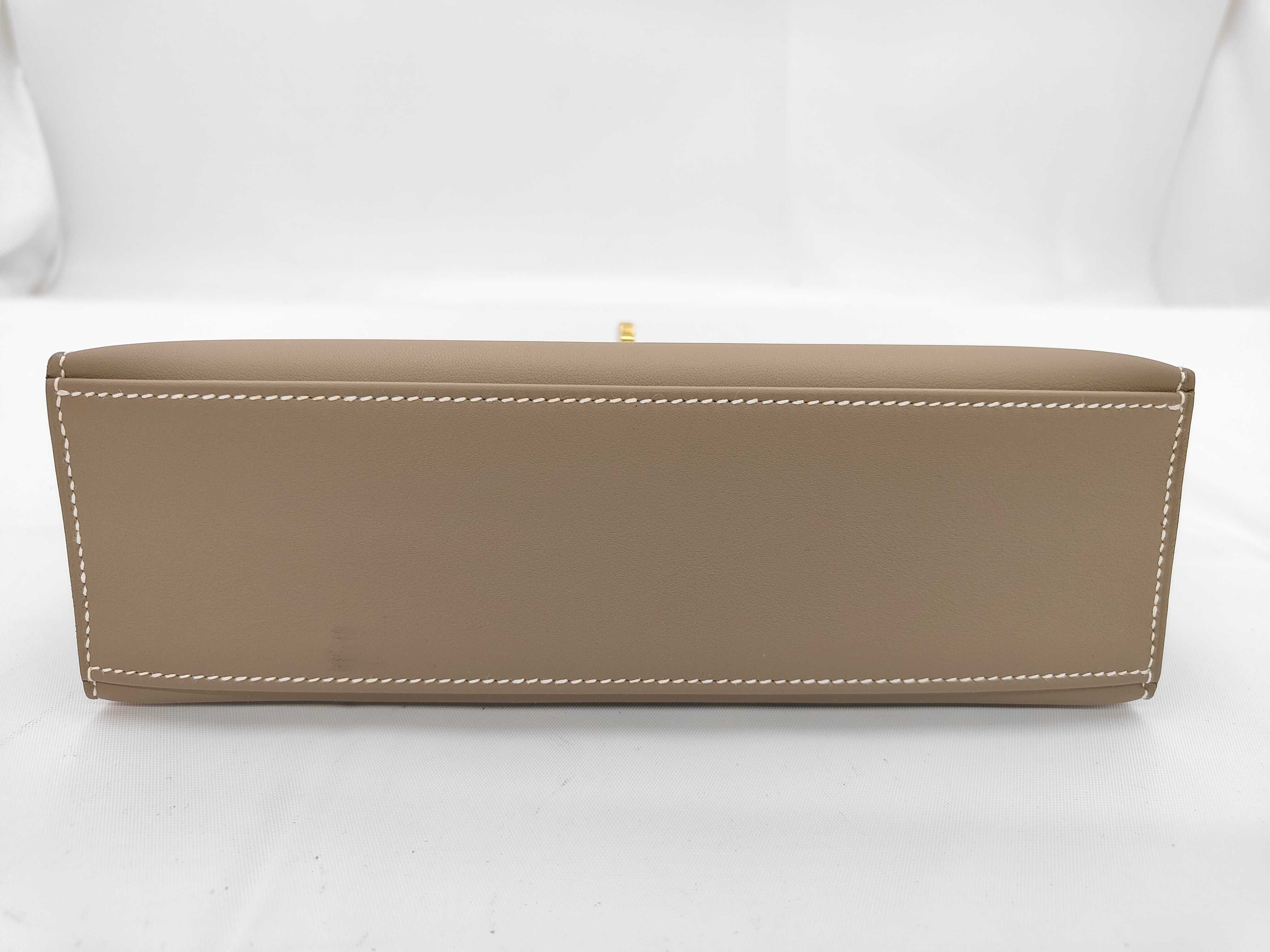 Pochette Kelly Etoupe G stamp handbag — view 5