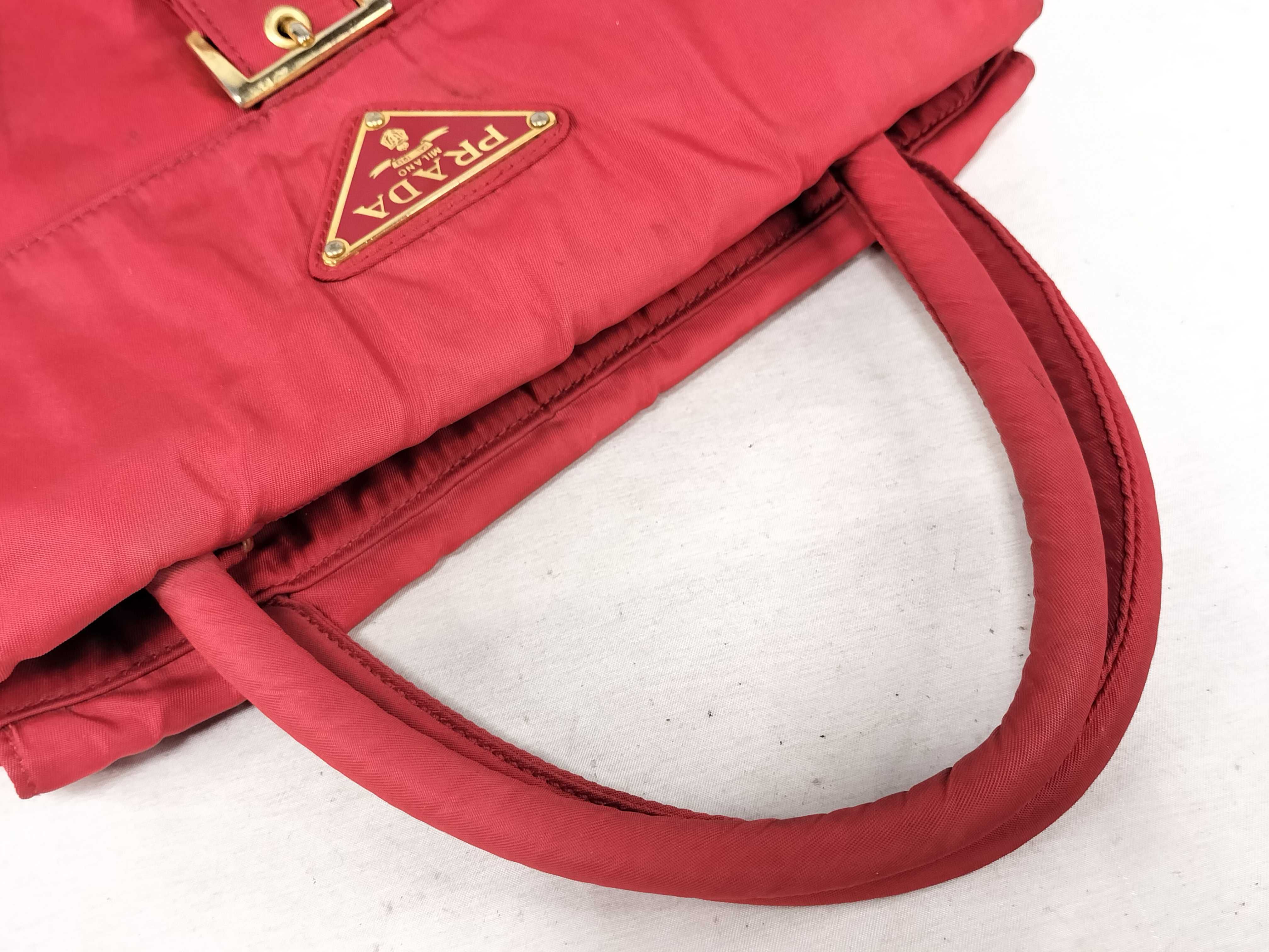 Nylon Prada Handbag Red Handbag — view 3