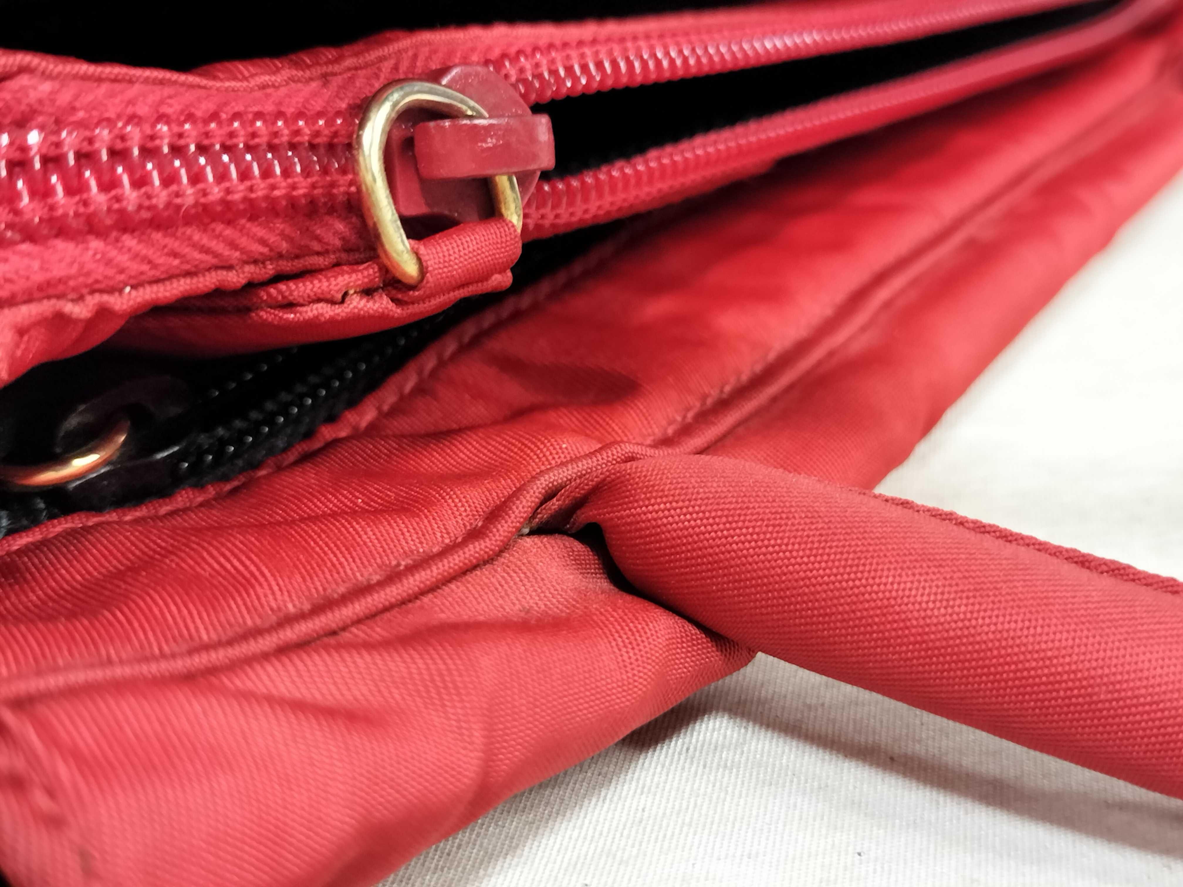 Nylon Prada Handbag Red Handbag — view 5