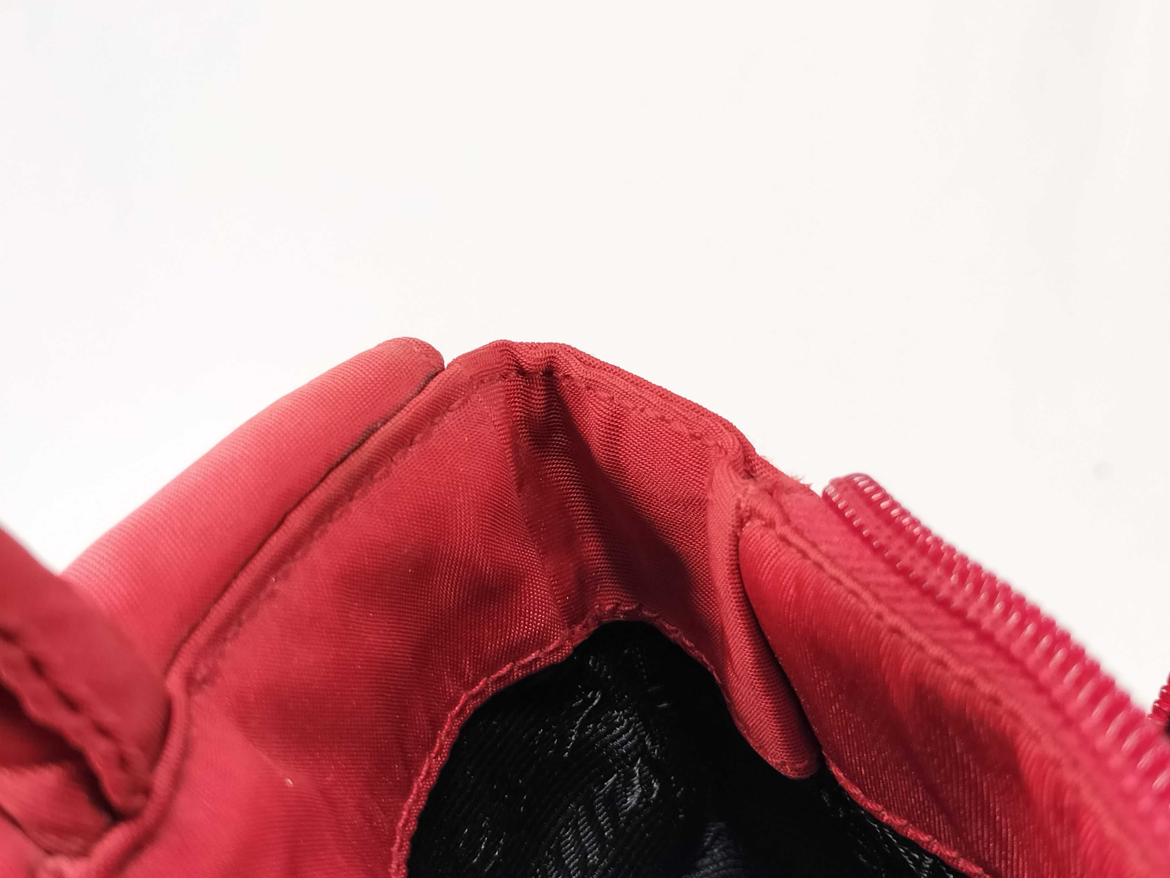 Nylon Prada Handbag Red Handbag — view 8