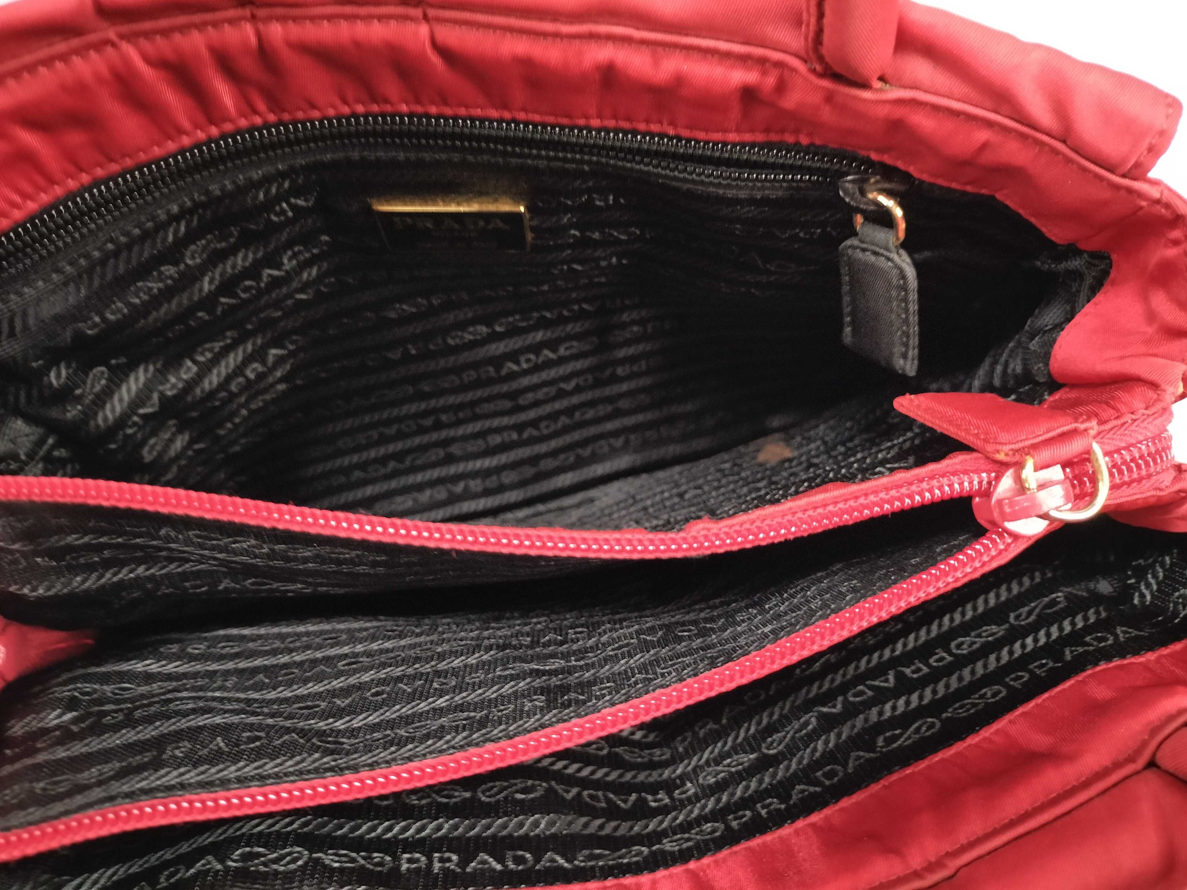 Nylon Prada Handbag Red Handbag — view 9