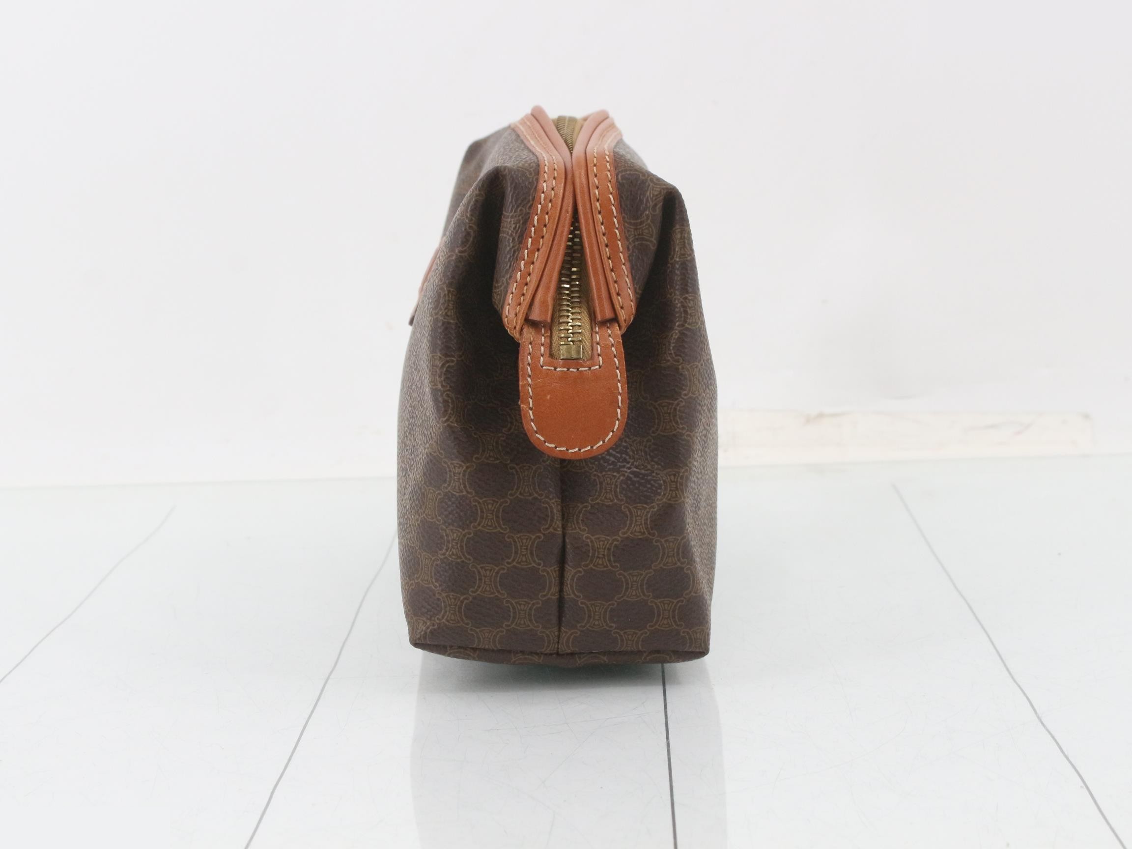 Other lines: Bags & Pouches, Macadam pattern, Brown — view 3