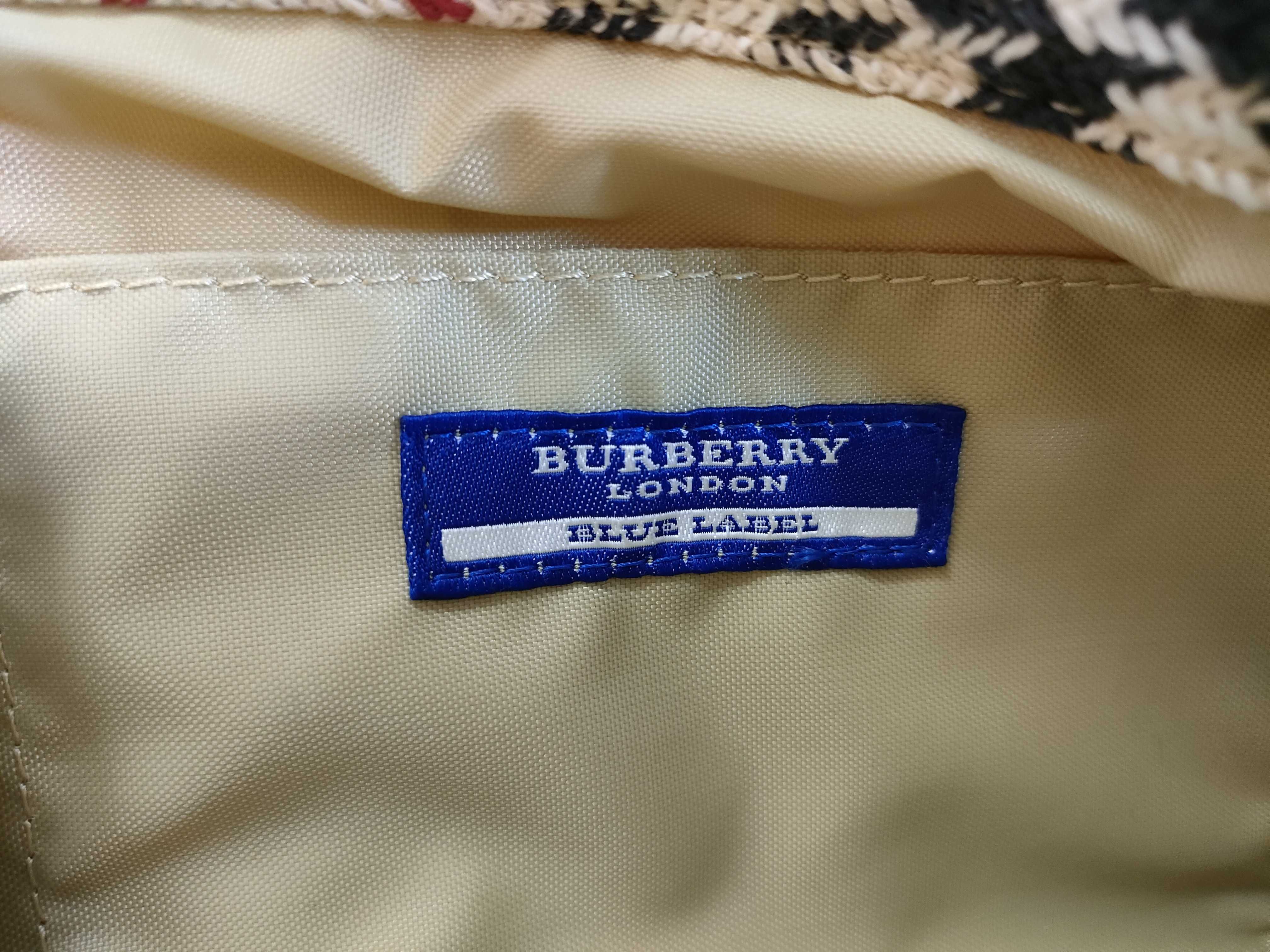 Blue Label Wool x Leather Nova Check One Shoulder Bag — view 9