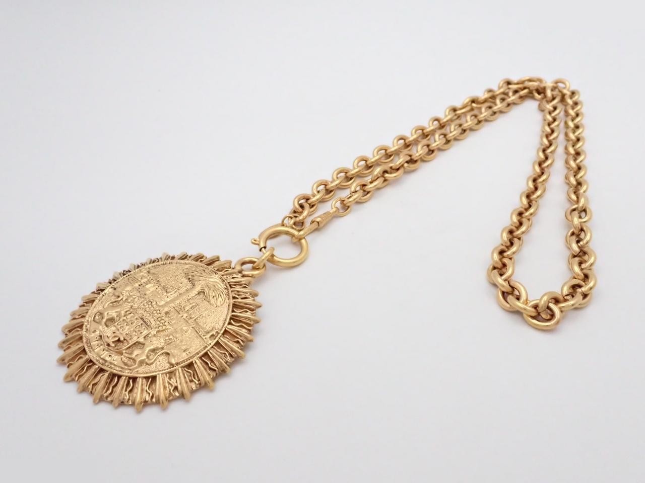 Necklace, metal, chain approximately 72cm — view 3