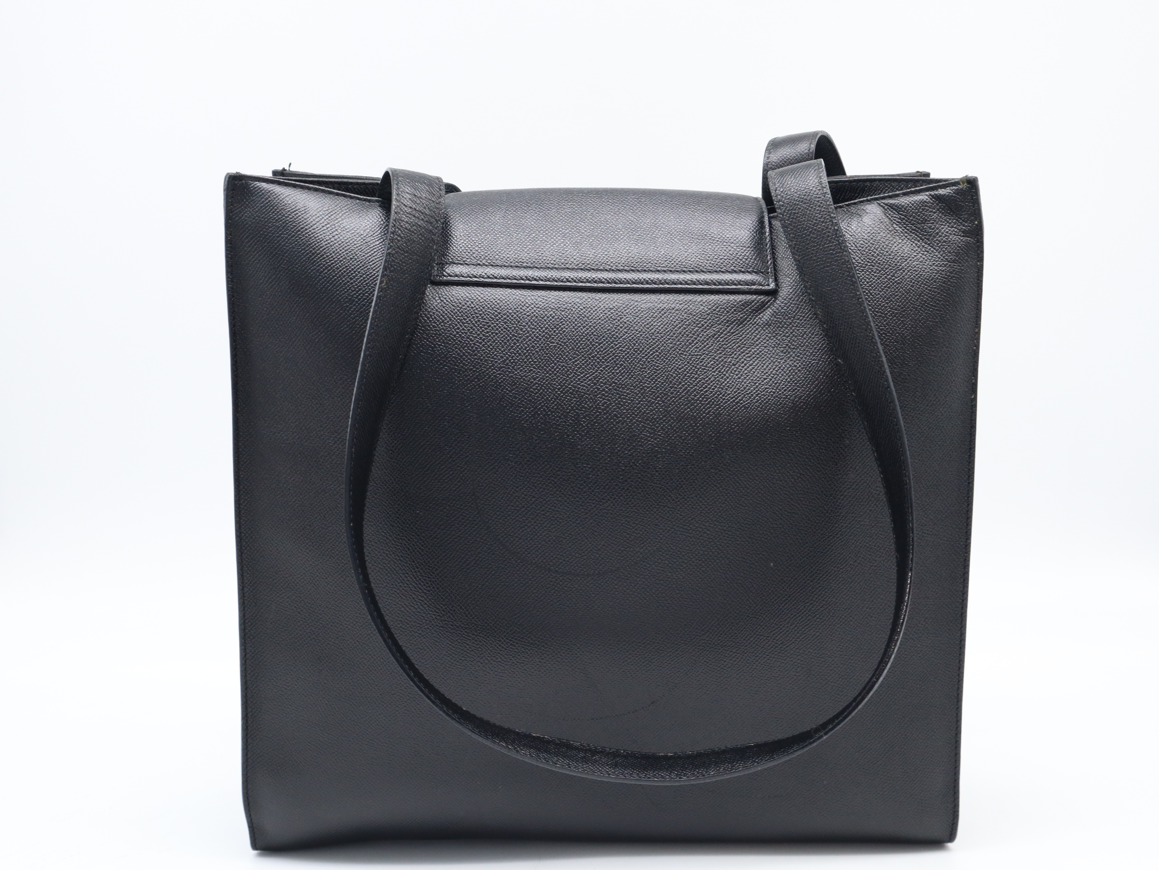 Bulgari Tote Bag, Leather, Black, with Dust Bag — view 2