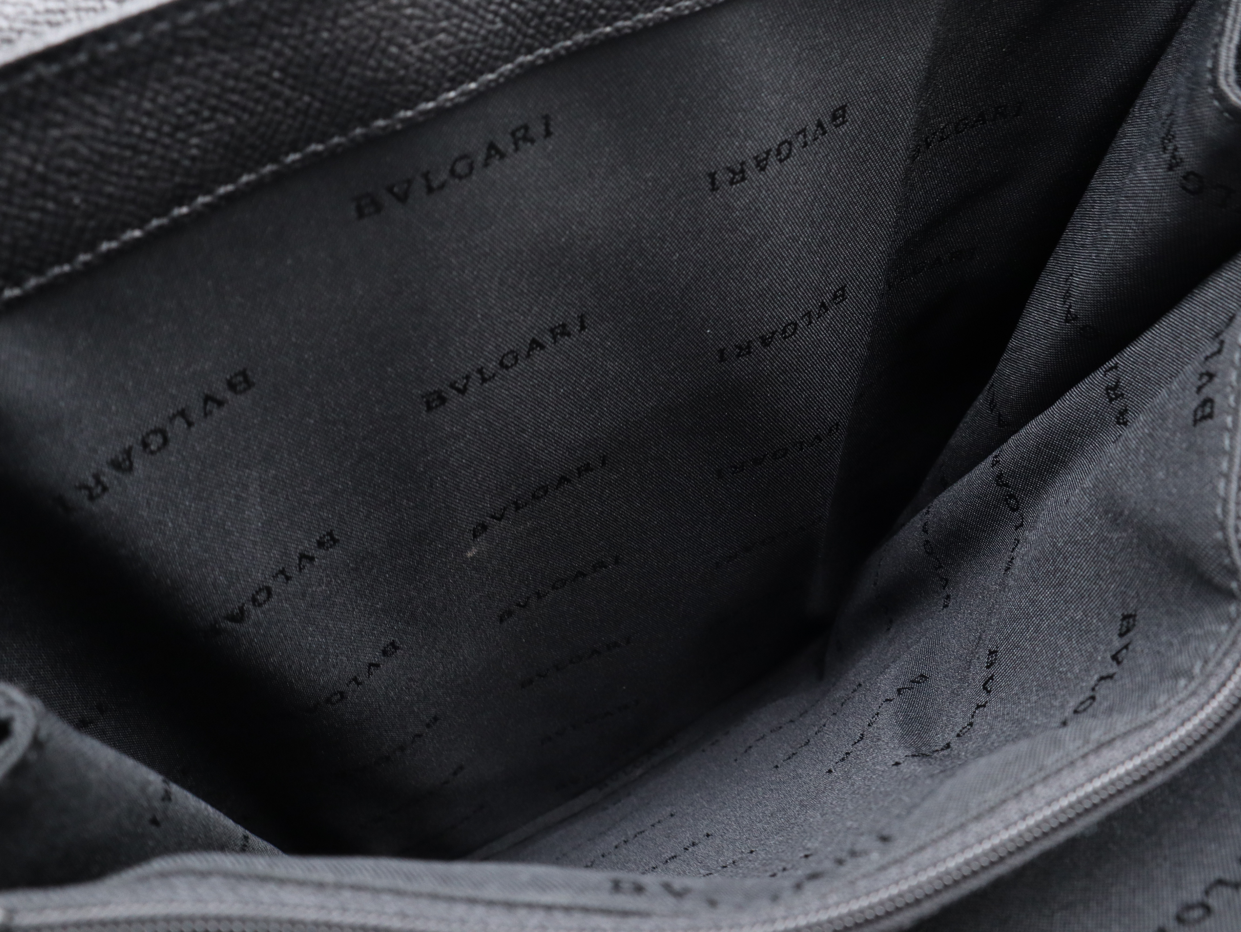 Bulgari Tote Bag, Leather, Black, with Dust Bag — view 11