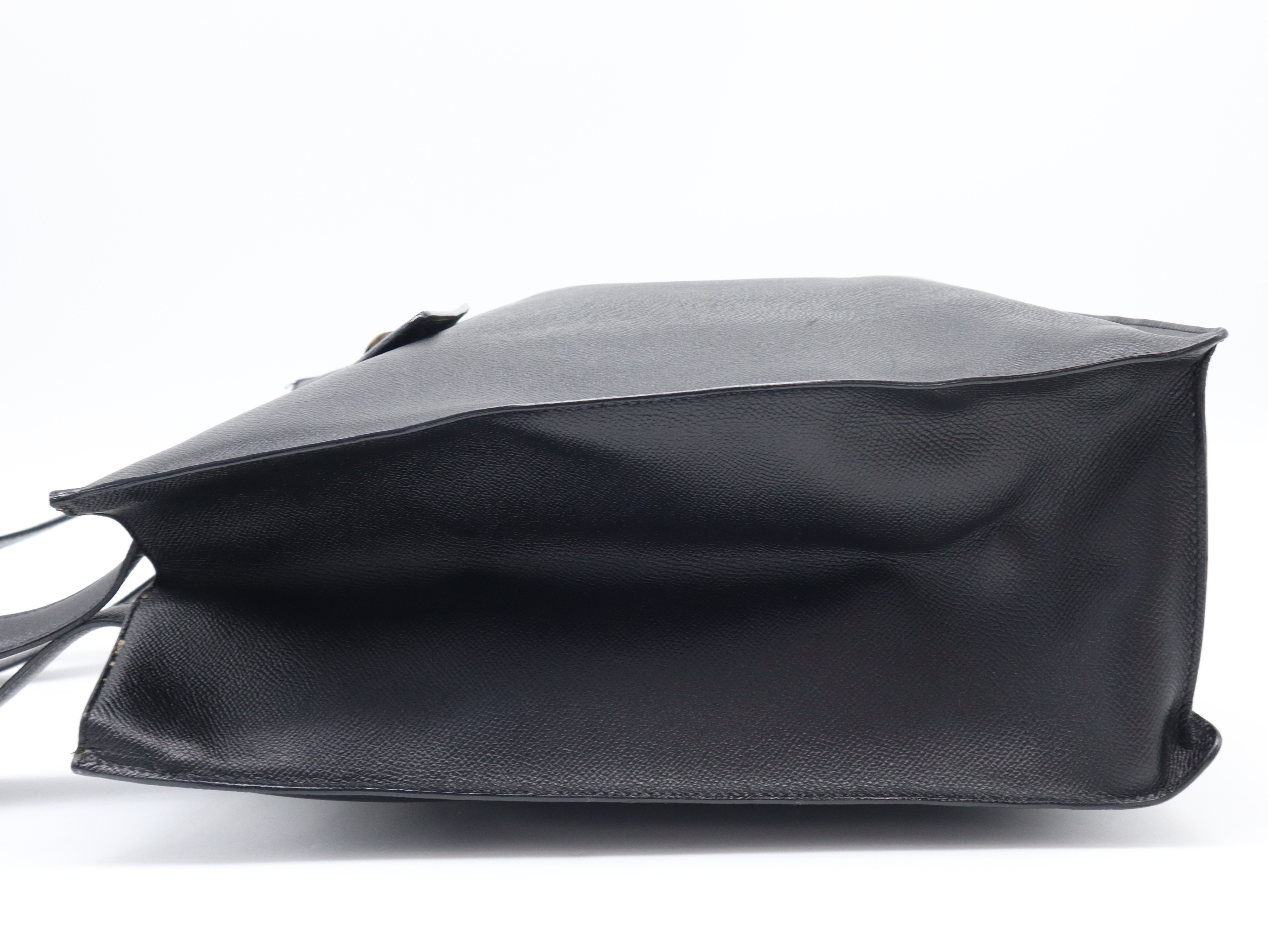 Bulgari Tote Bag, Leather, Black, with Dust Bag — view 3