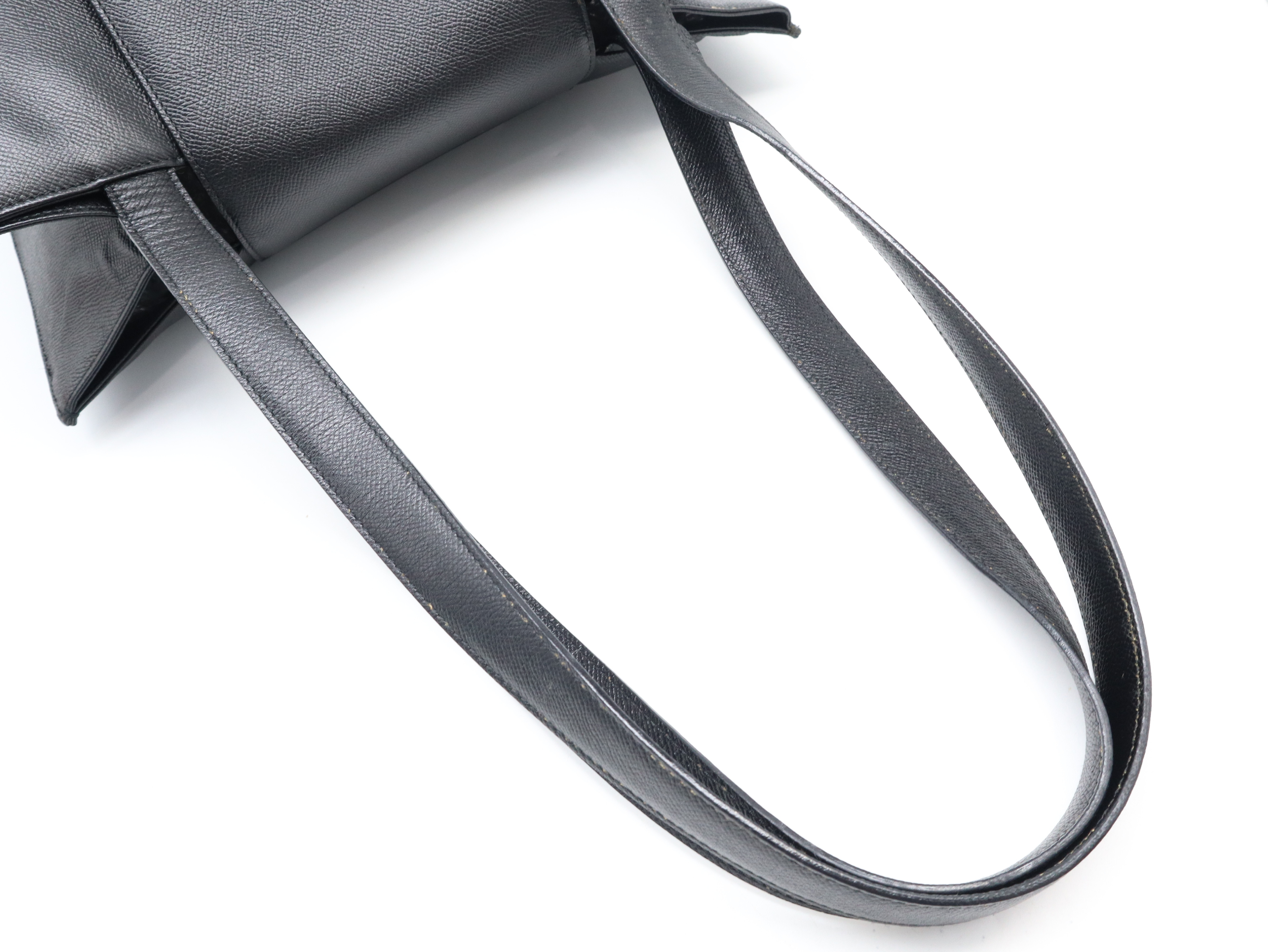 Bulgari Tote Bag, Leather, Black, with Dust Bag — view 6
