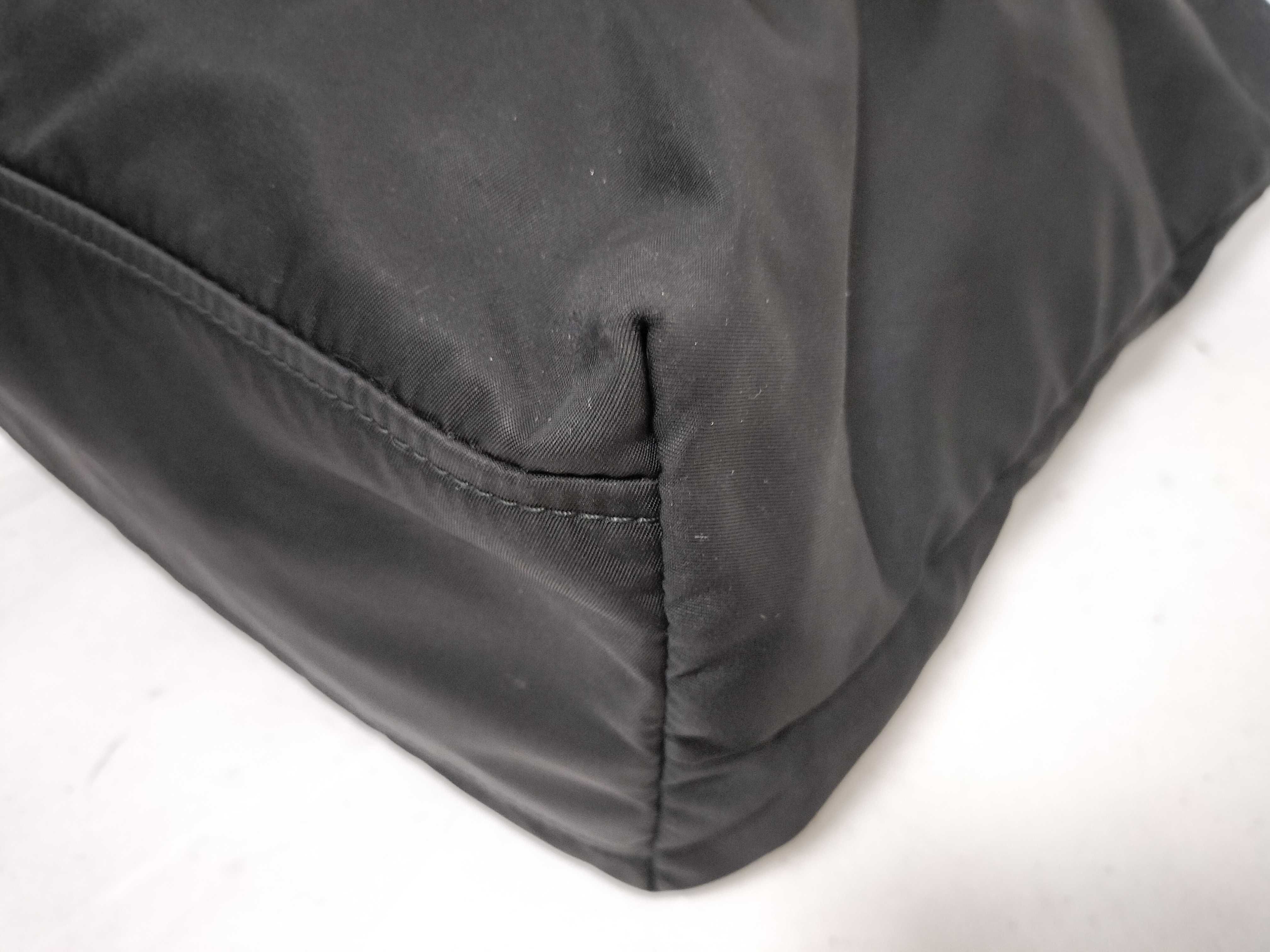 tote bag, nylon, black, lace tote bag — view 7