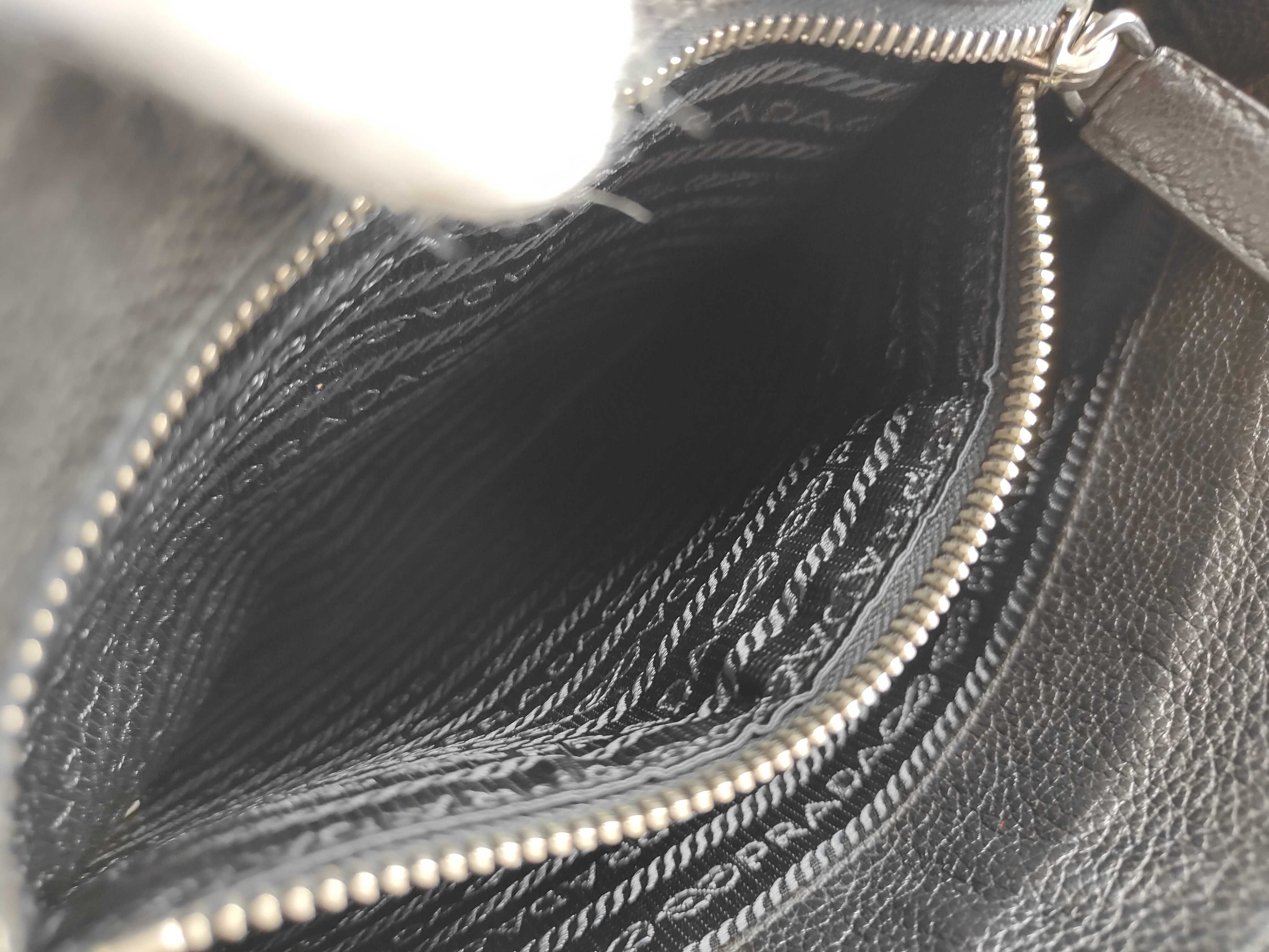 Shoulder Bag, Leather, Black — view 15