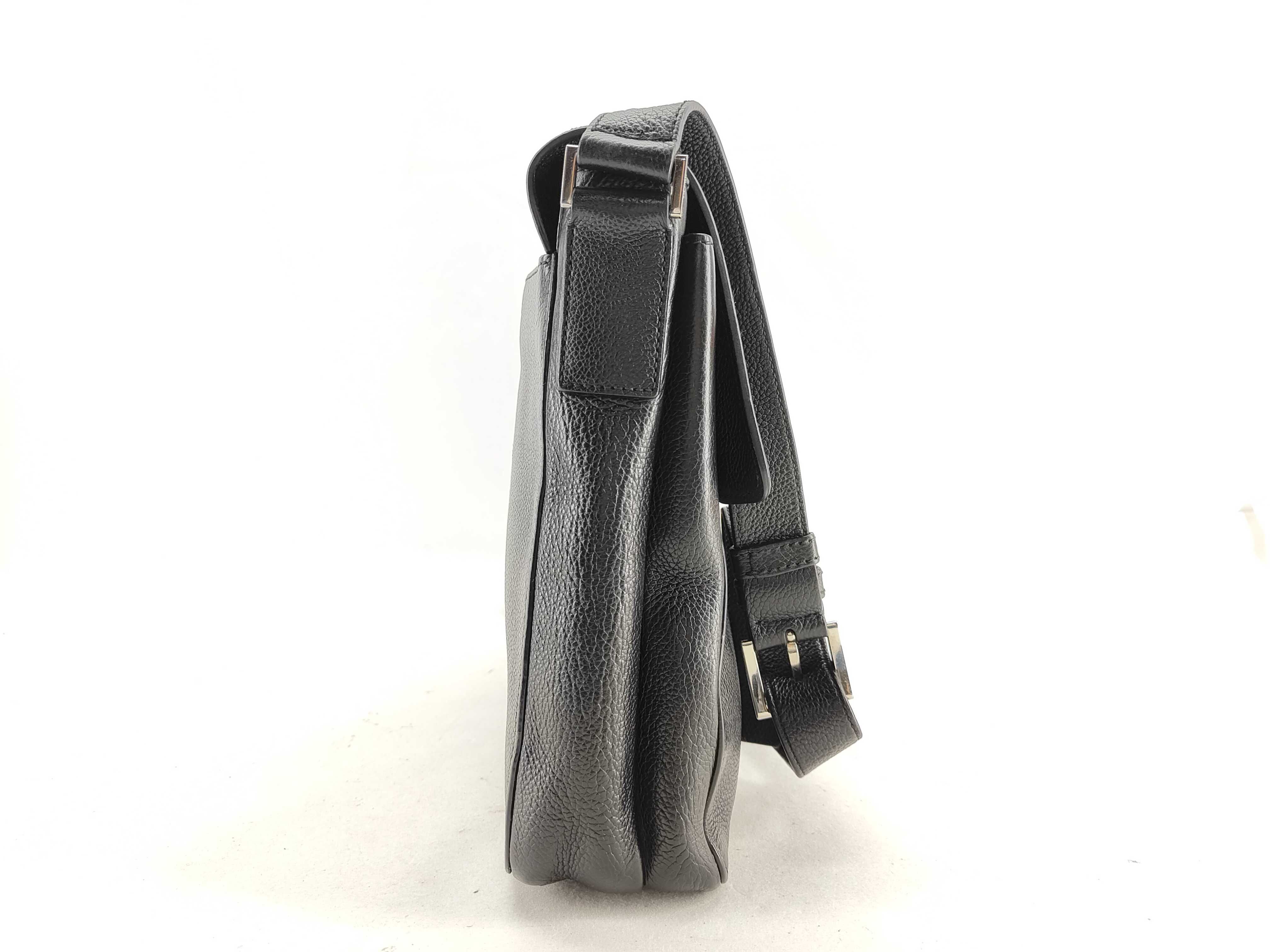 Shoulder Bag, Leather, Black — view 3
