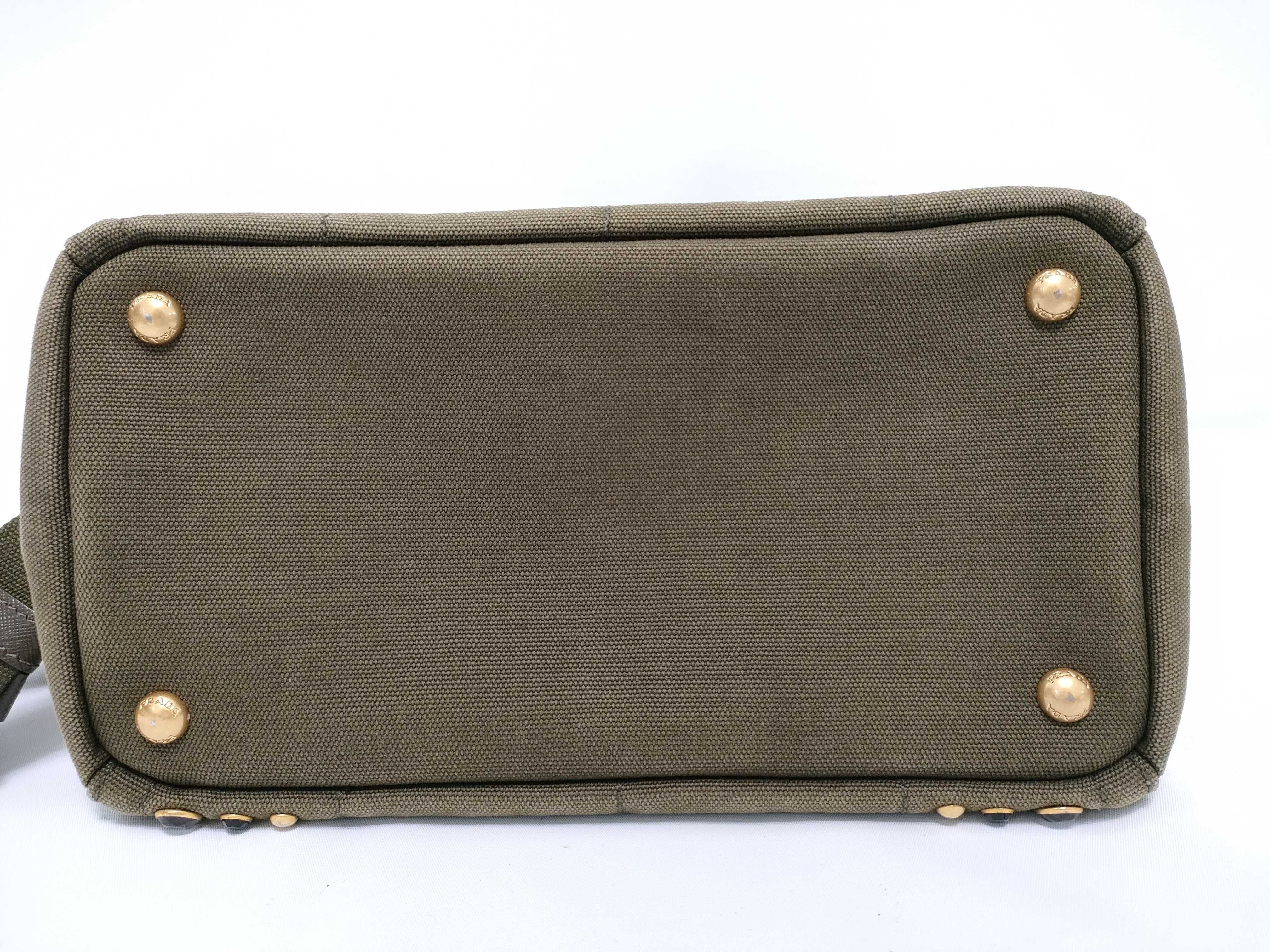 Bijou Canapa Canvas 2-Way Handbag B2439O Khaki Handbag — view 3
