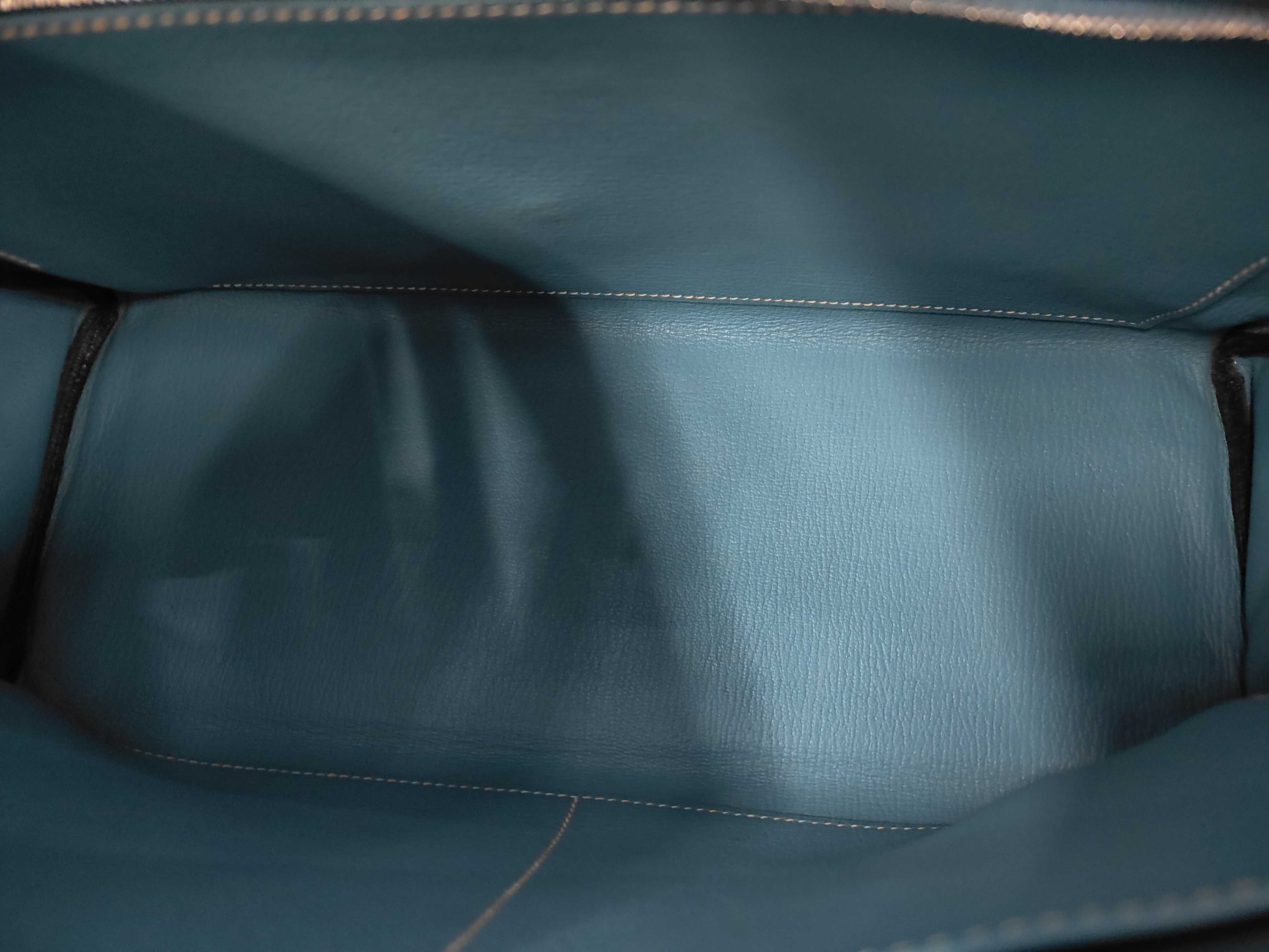 Kelly 35 Togo Blue Jean Silver Hardware N: 2010 Handbag — view 11