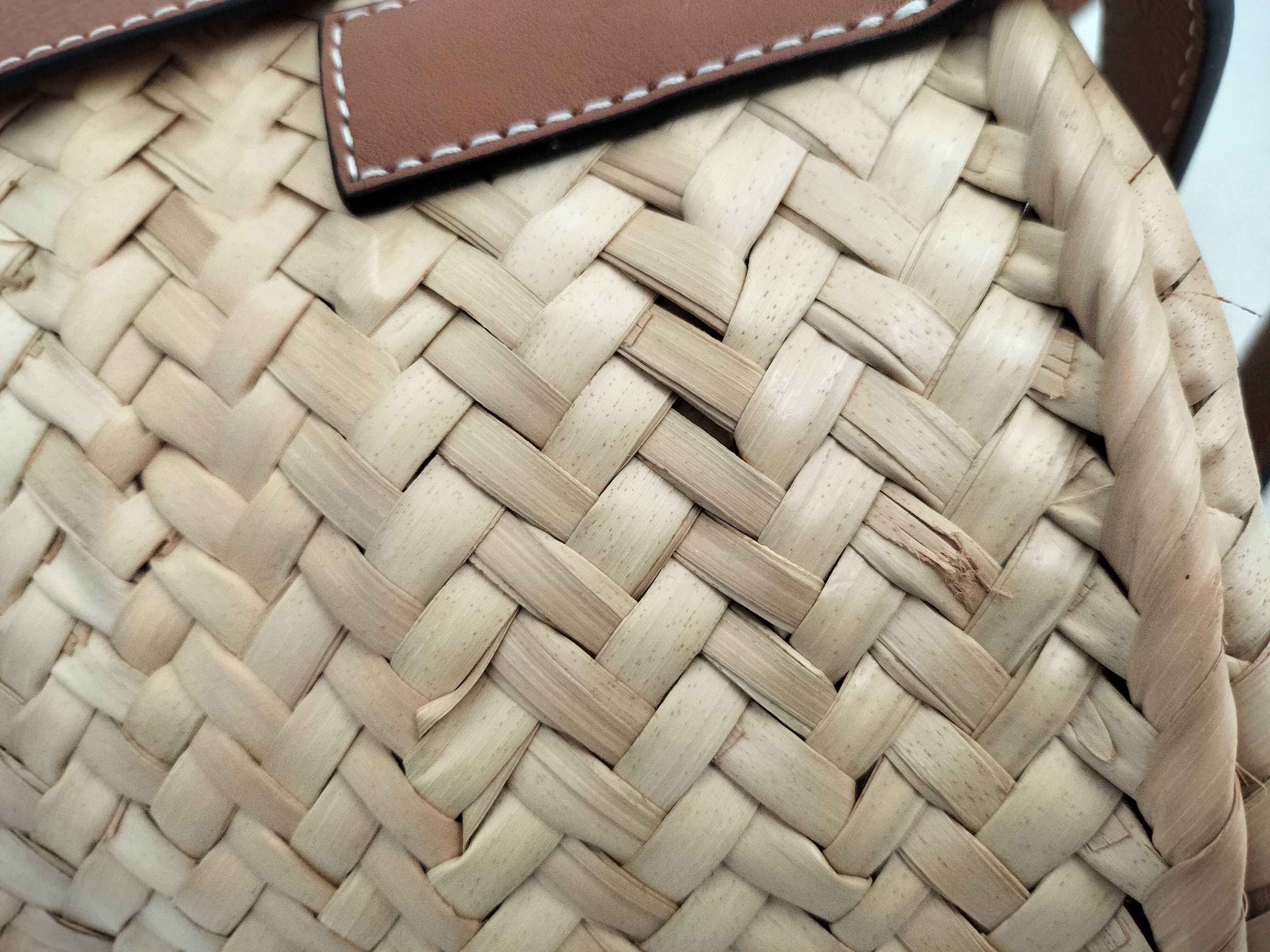 Anagram Basket Handbag, Brown — view 11