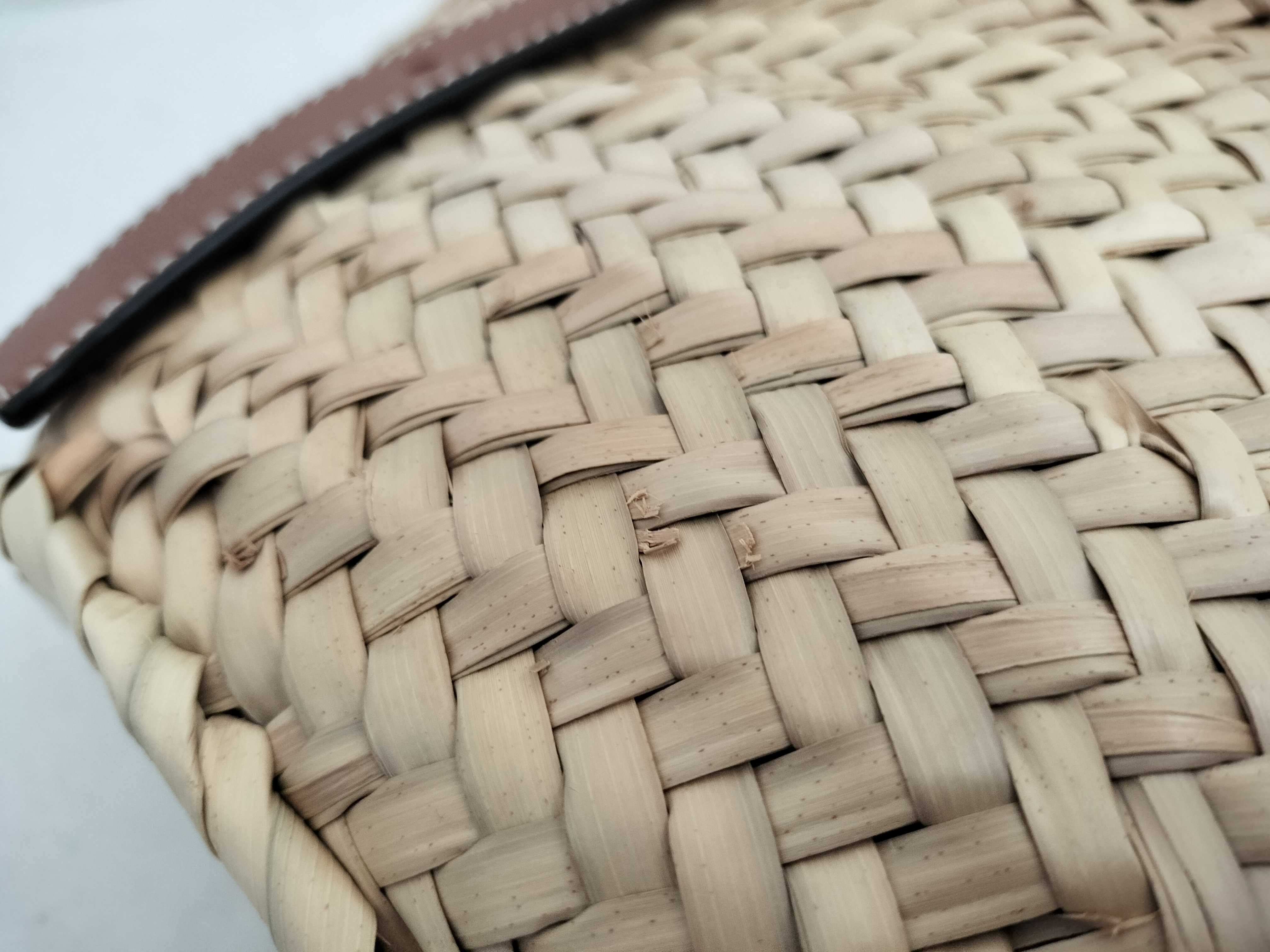 Anagram Basket Handbag, Brown — view 15