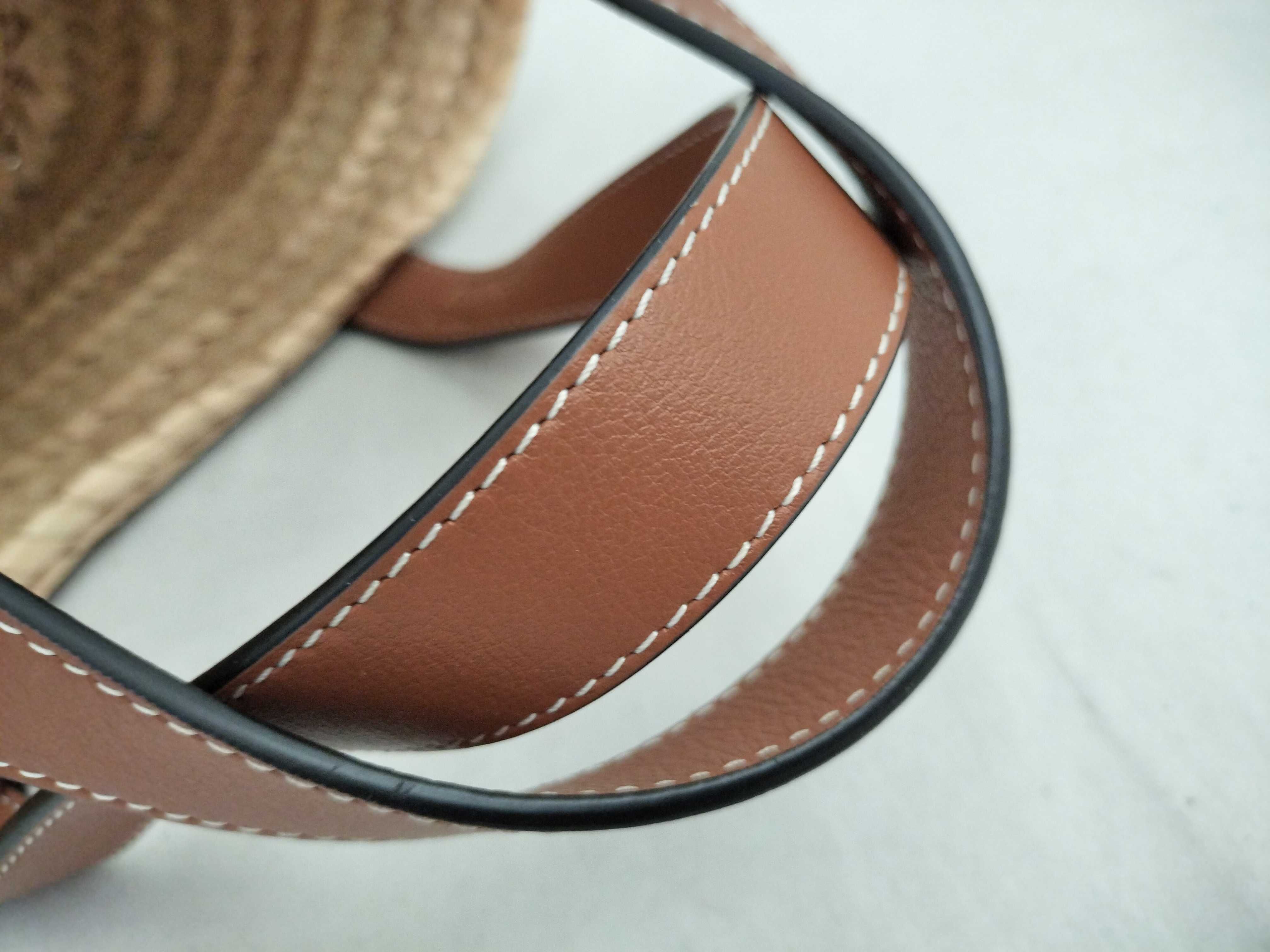 Anagram Basket Handbag, Brown — view 4