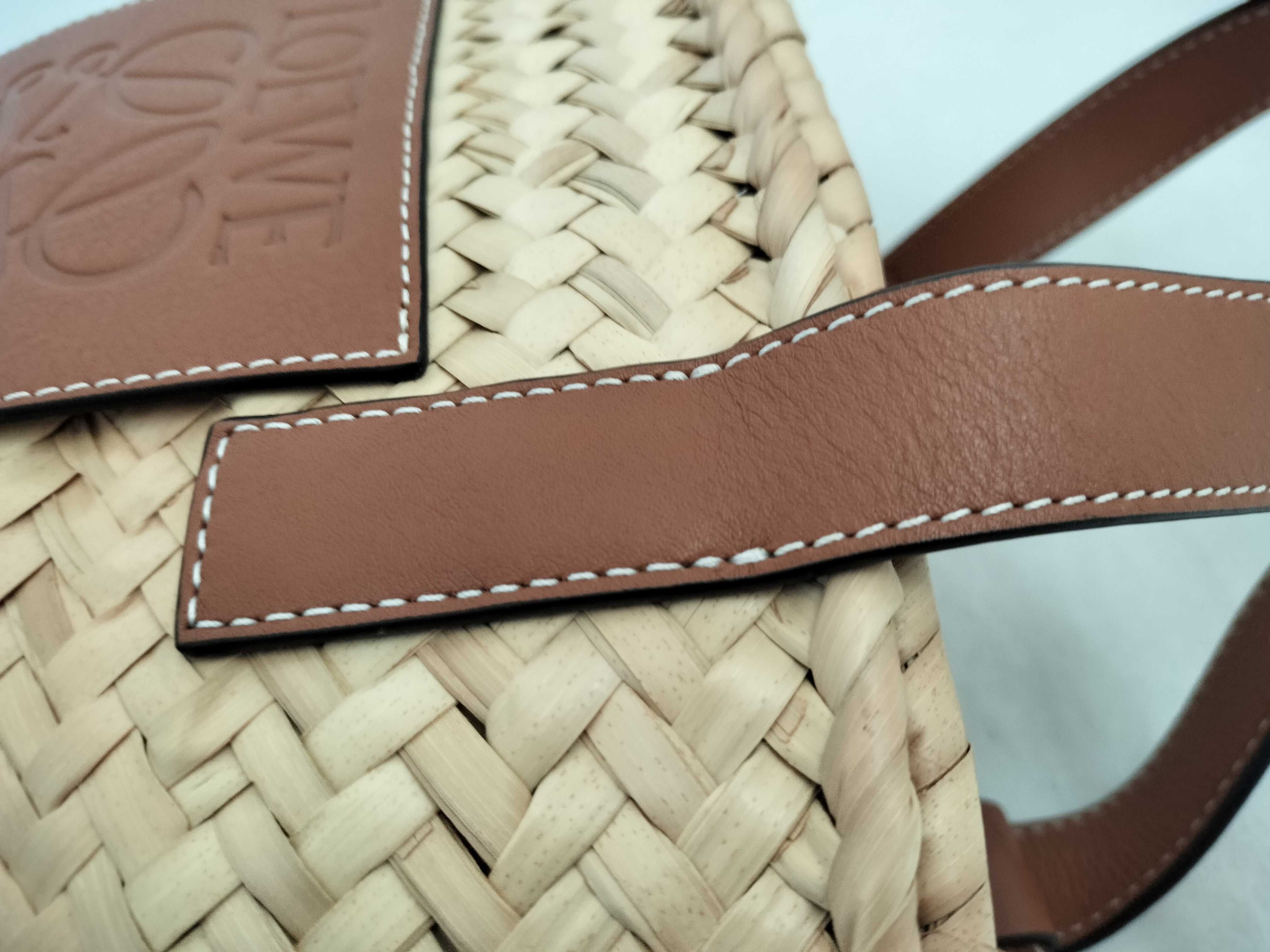 Anagram Basket Handbag, Brown — view 5