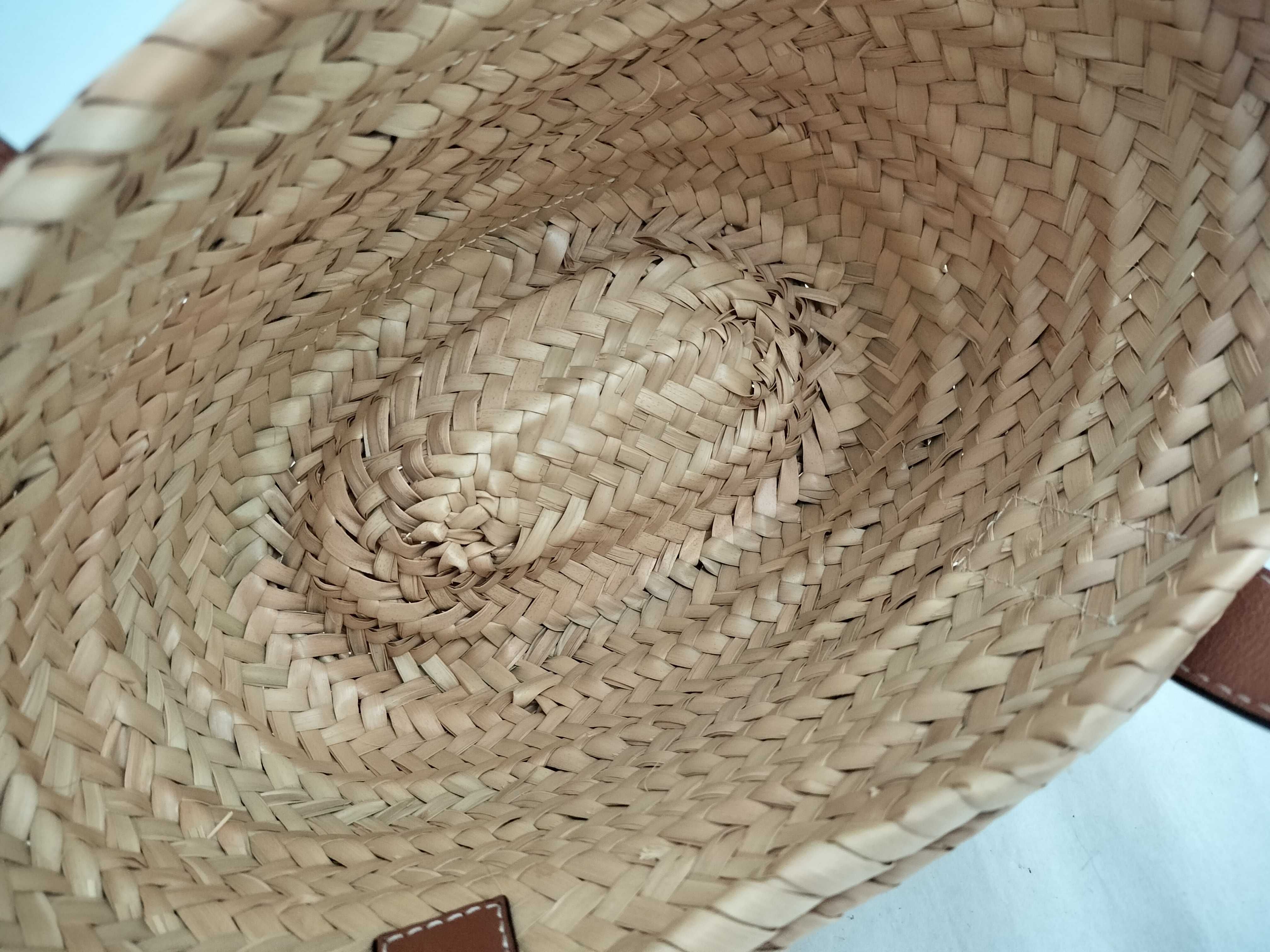 Anagram Basket Handbag, Brown — view 9
