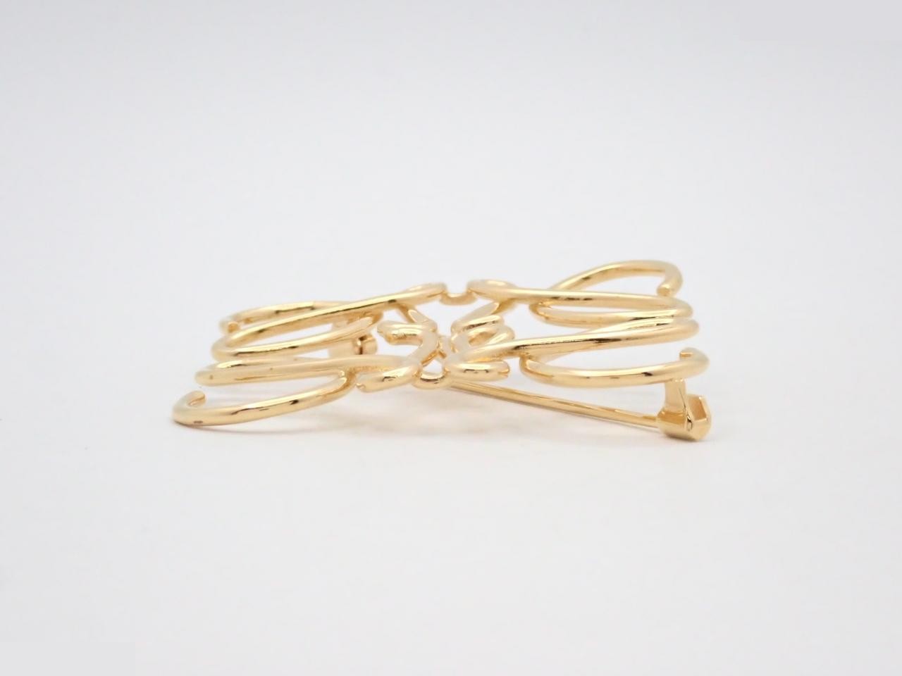 Anagram Gold Brooch with Box — view 3