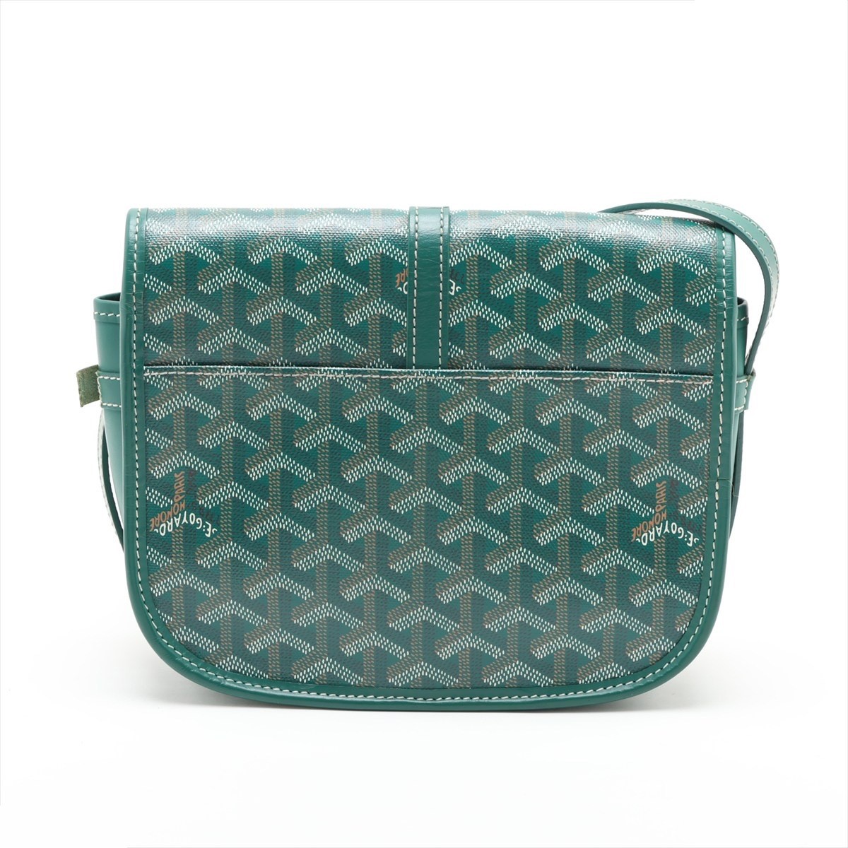 Belvedere PM PVC x Leather Shoulder Bag, Green — view 2