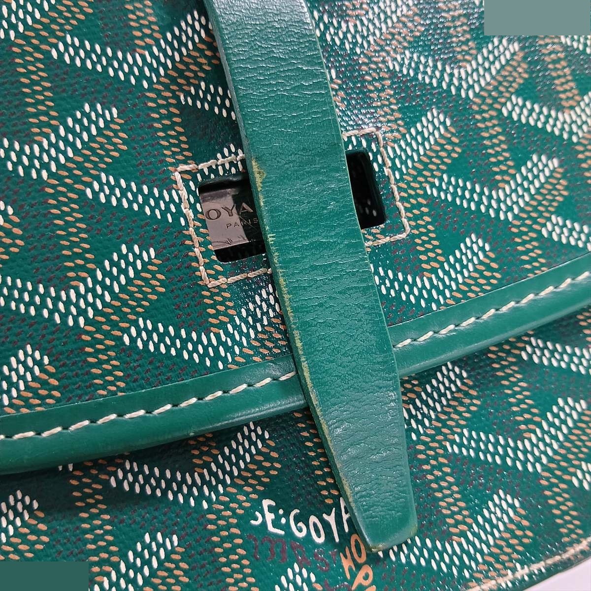 Belvedere PM PVC x Leather Shoulder Bag, Green — view 12