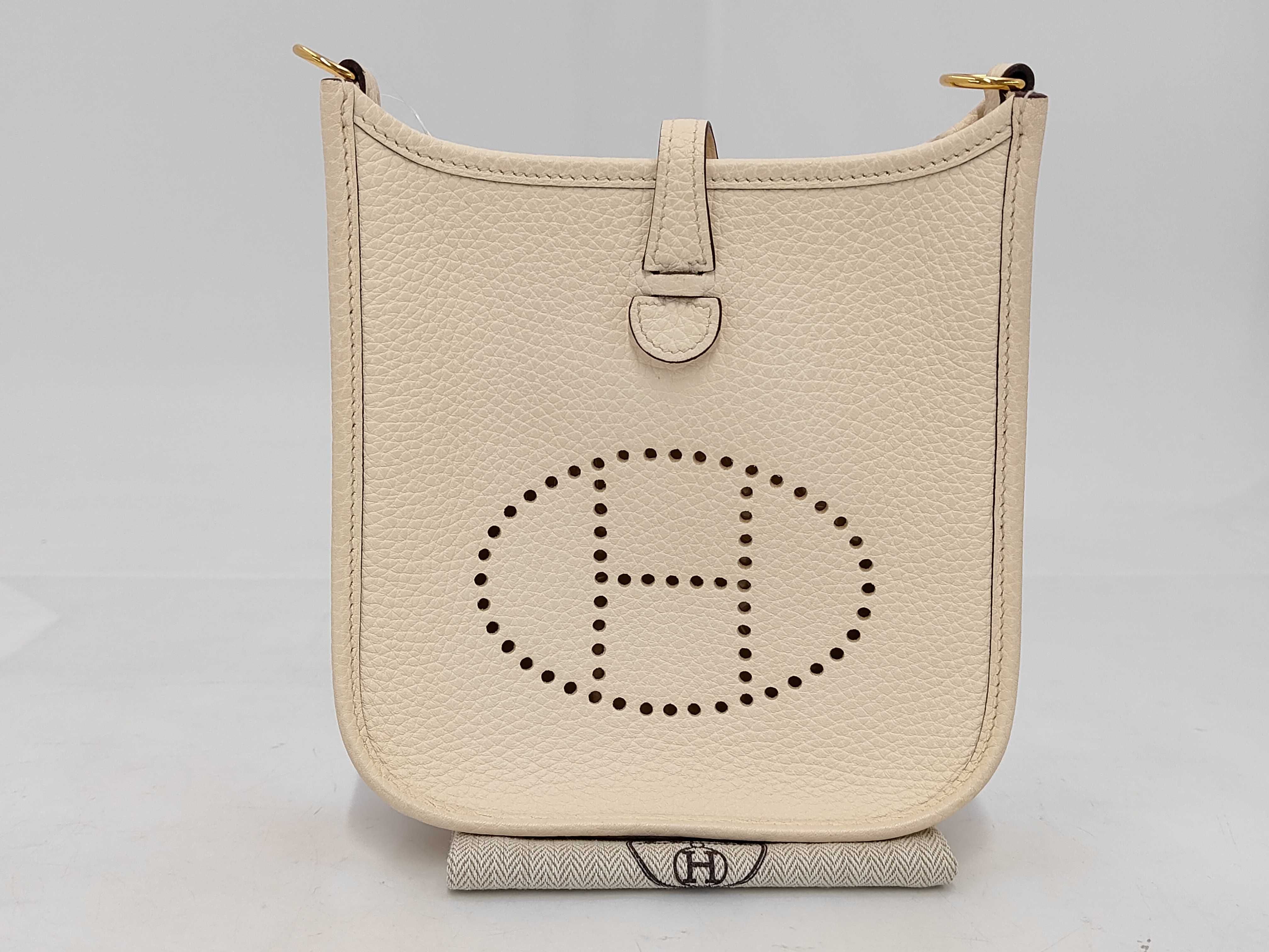 Evelyne TPM Leather Shoulder Bag (Z stamp, Ivory, missing shoulder strap)